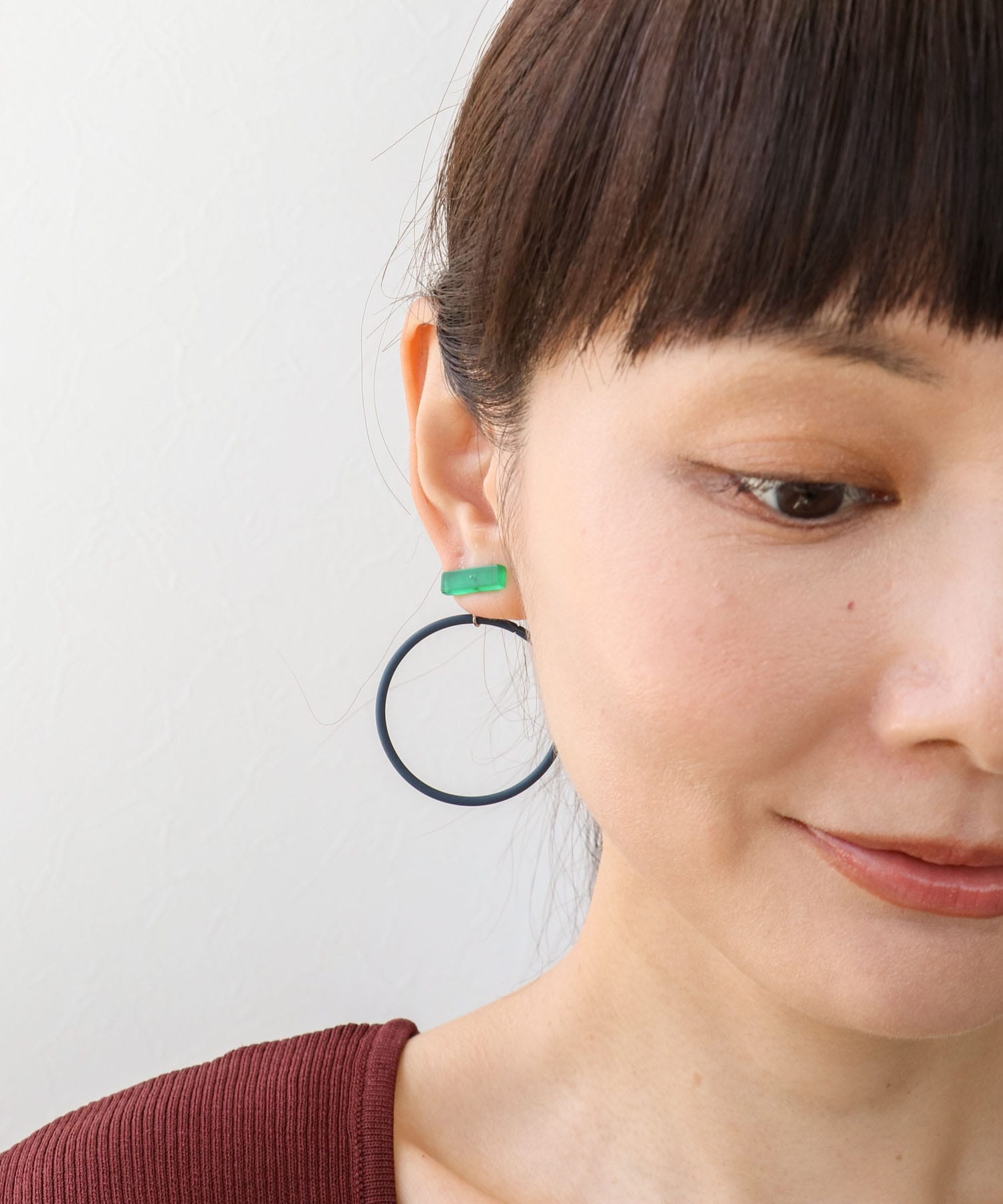 アシメリングカラーピアス