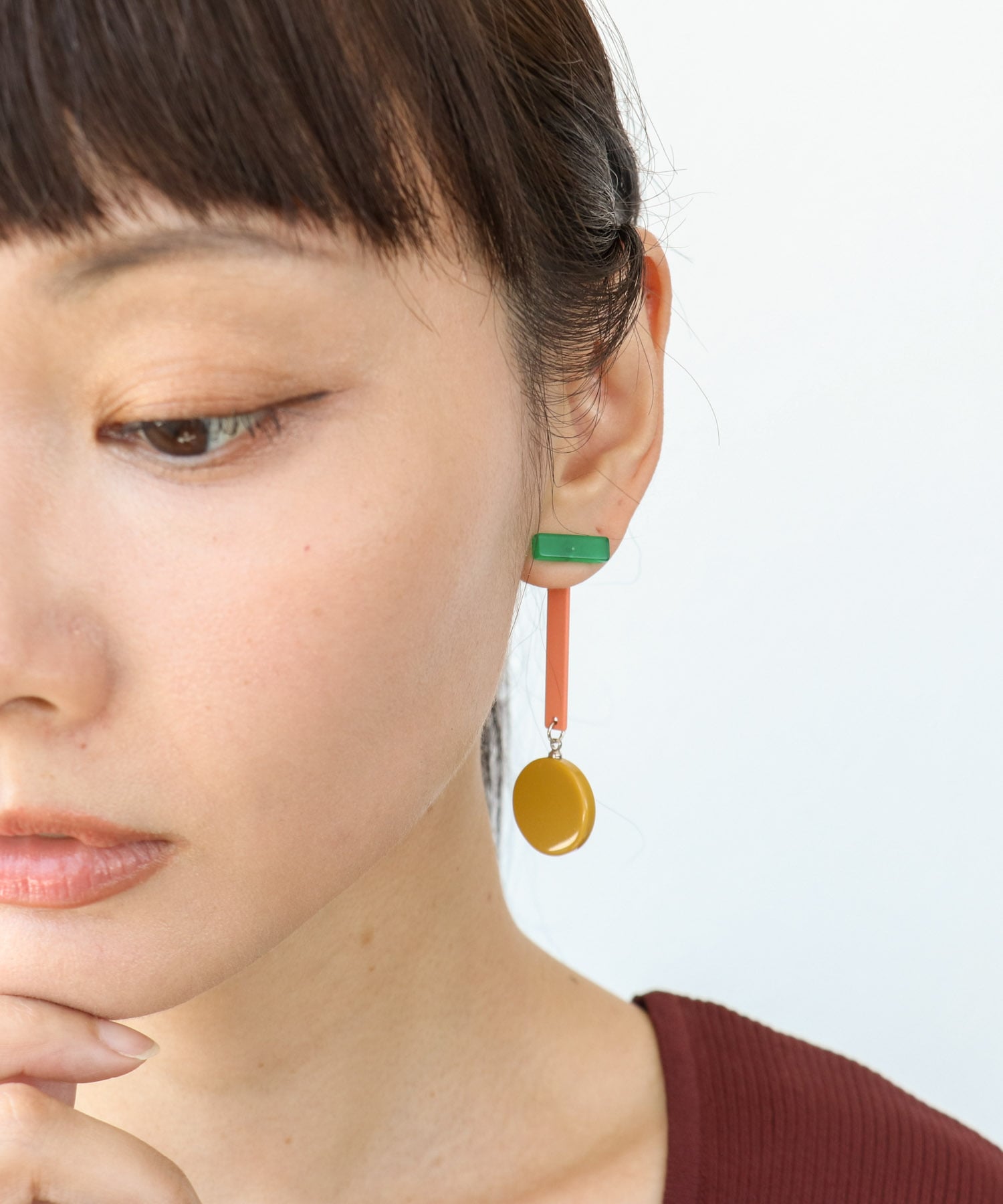 アシメリングカラーピアス
