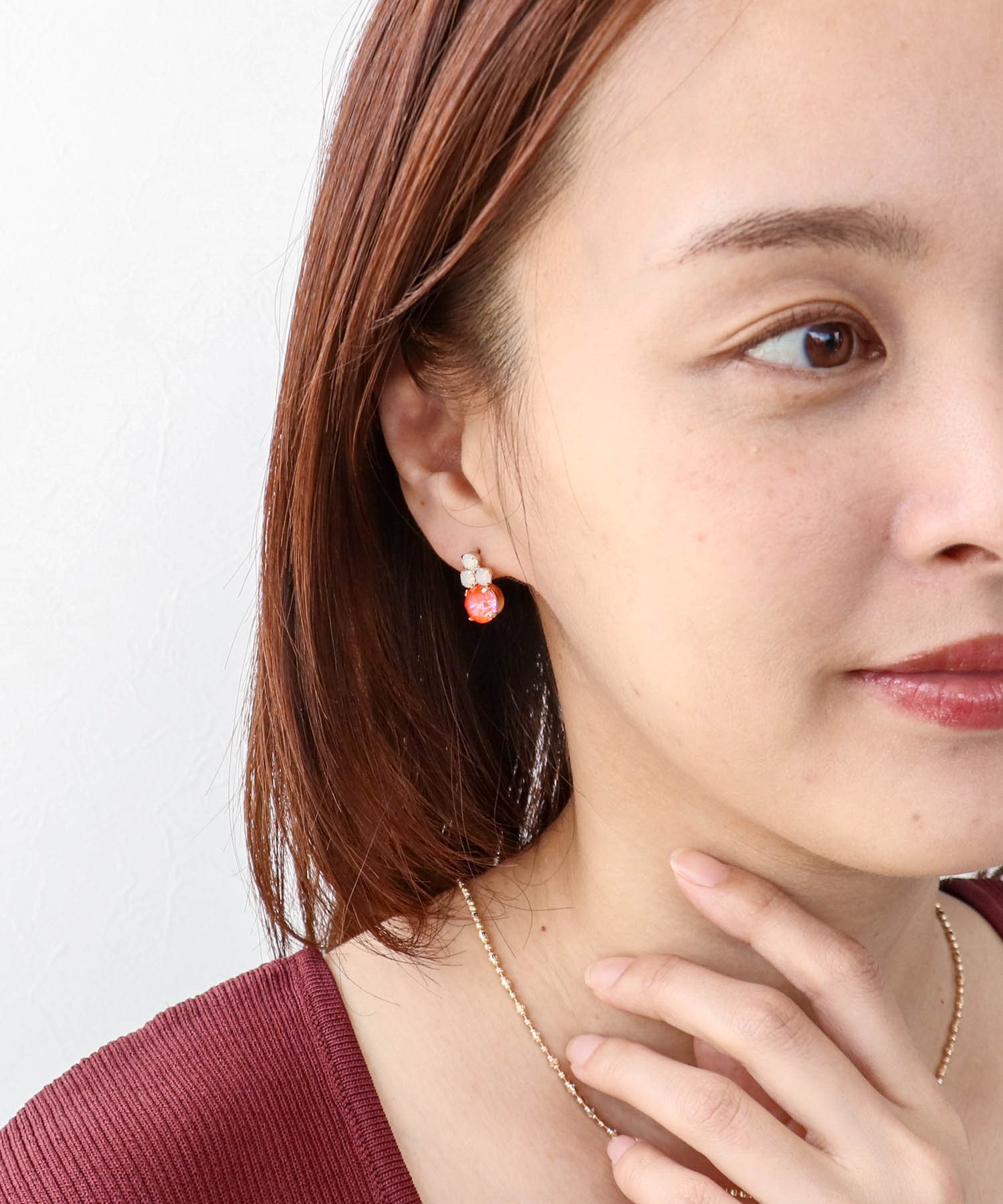 オーロラビジュピアス