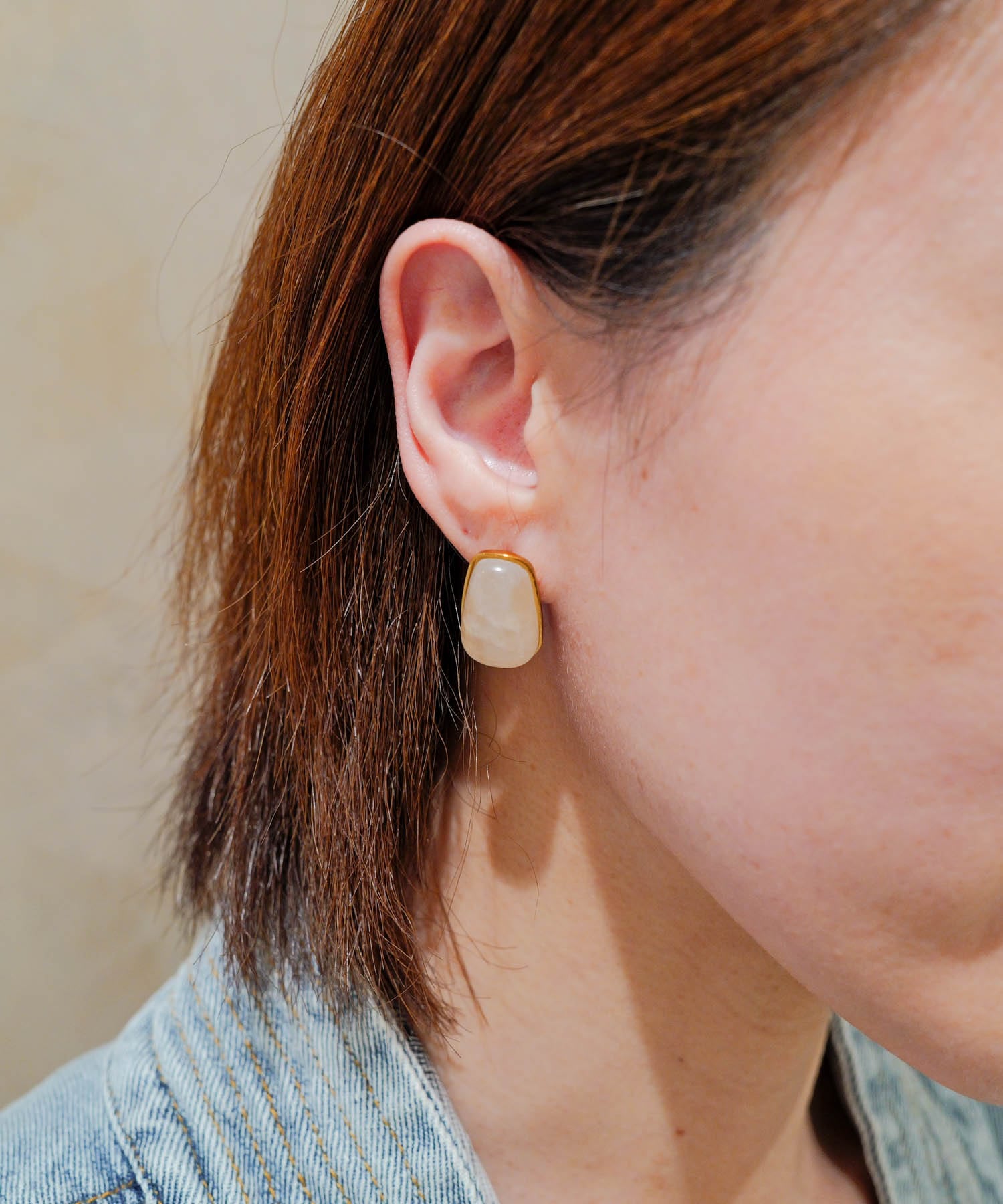 【ステンレス】天然石×ステンレスピアス