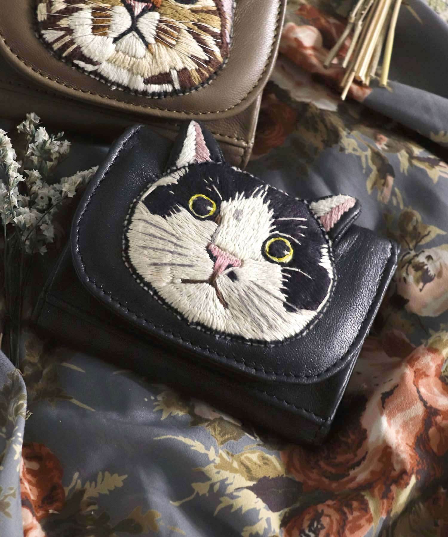 ＜一部店舗・WEB限定＞【tamaoworld】Leather mini catwallet