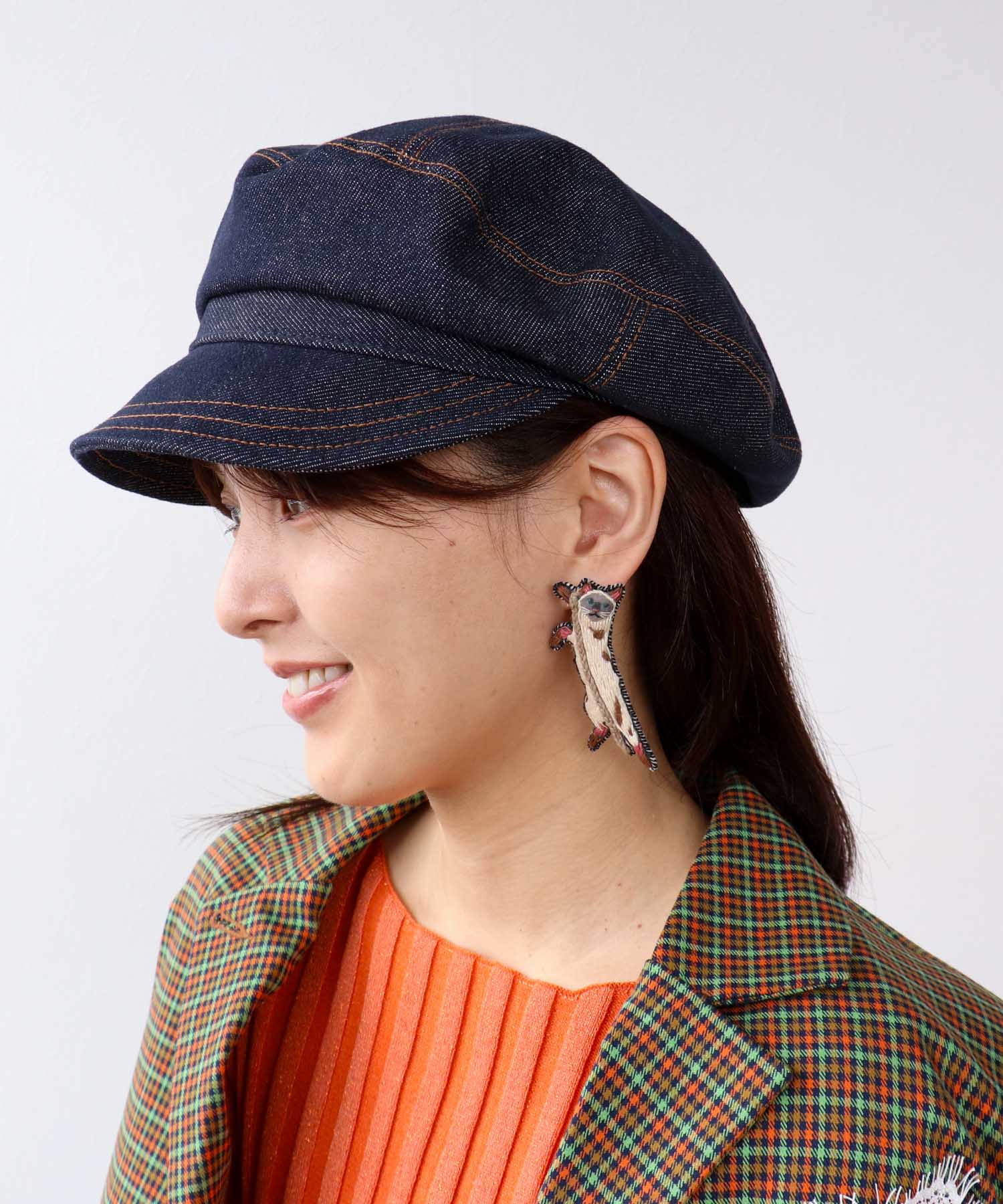 ＜一部店舗・WEB限定＞【tamaoworld×Three Four Time】 Cat Earring pin