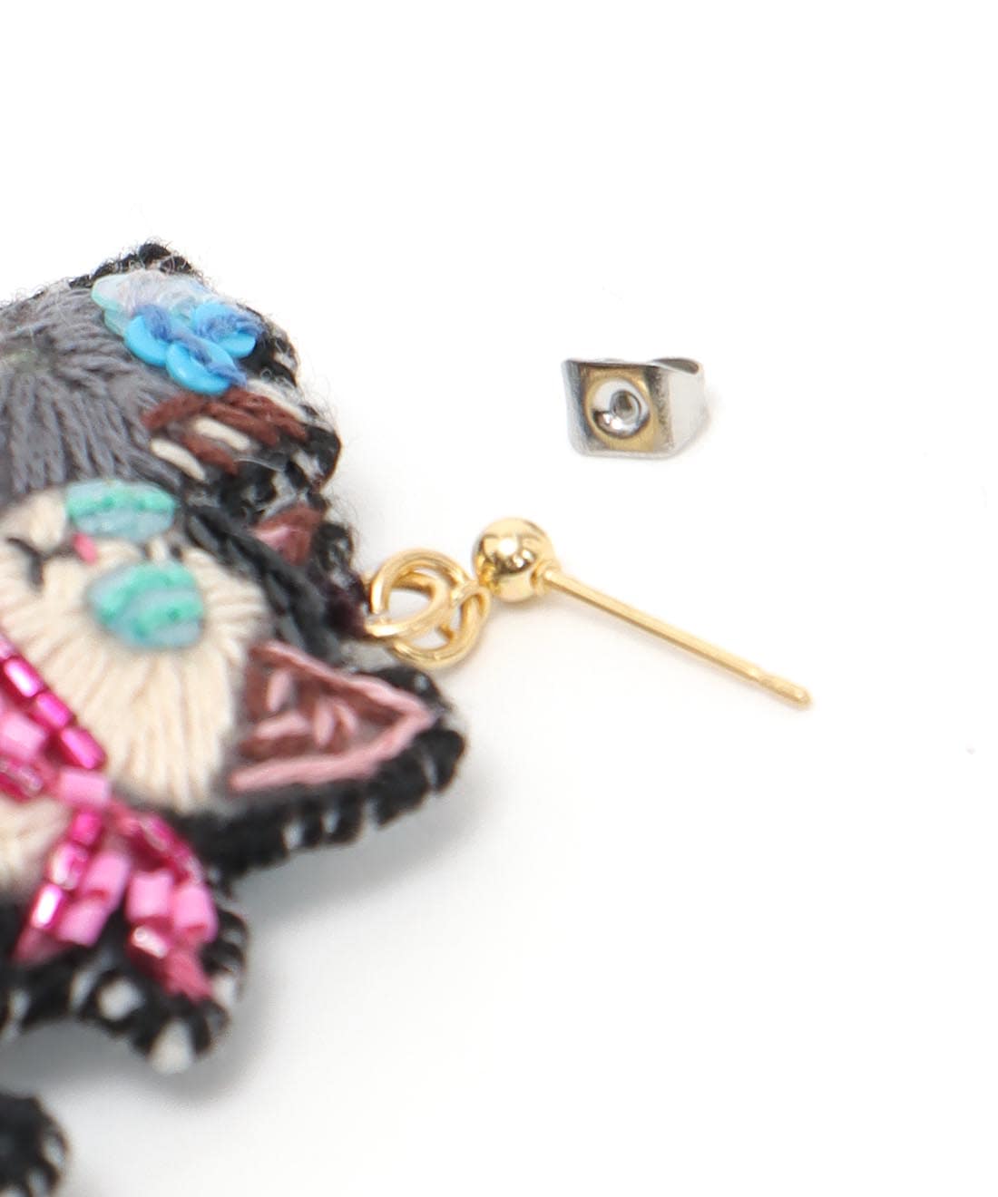 ＜一部店舗・WEB限定＞【tamaoworld×Three Four Time】Dusty Meow Earring pin