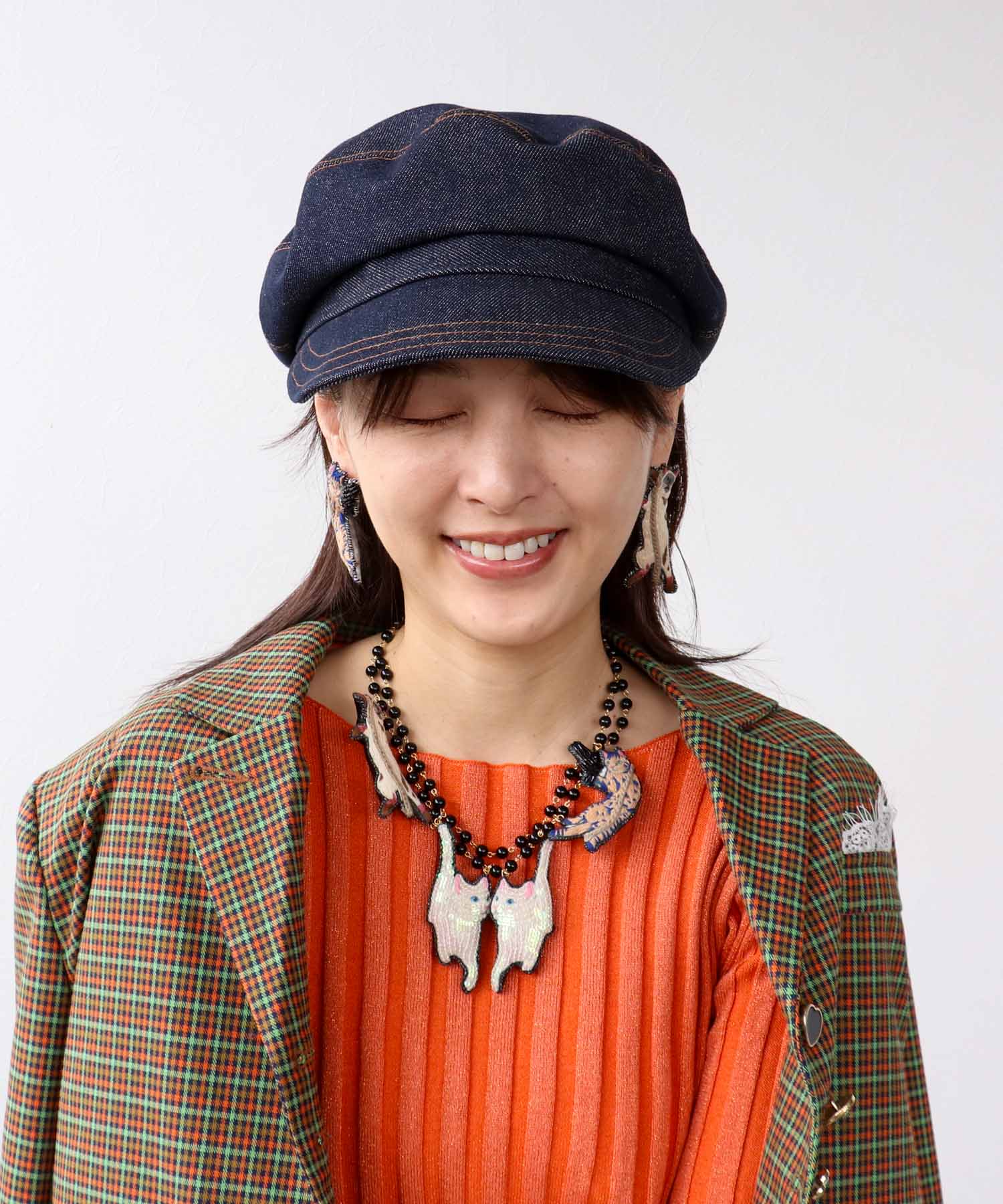 ＜一部店舗・WEB限定＞【tamaoworld×Three Four Time】Rodeo Cat Necklace
