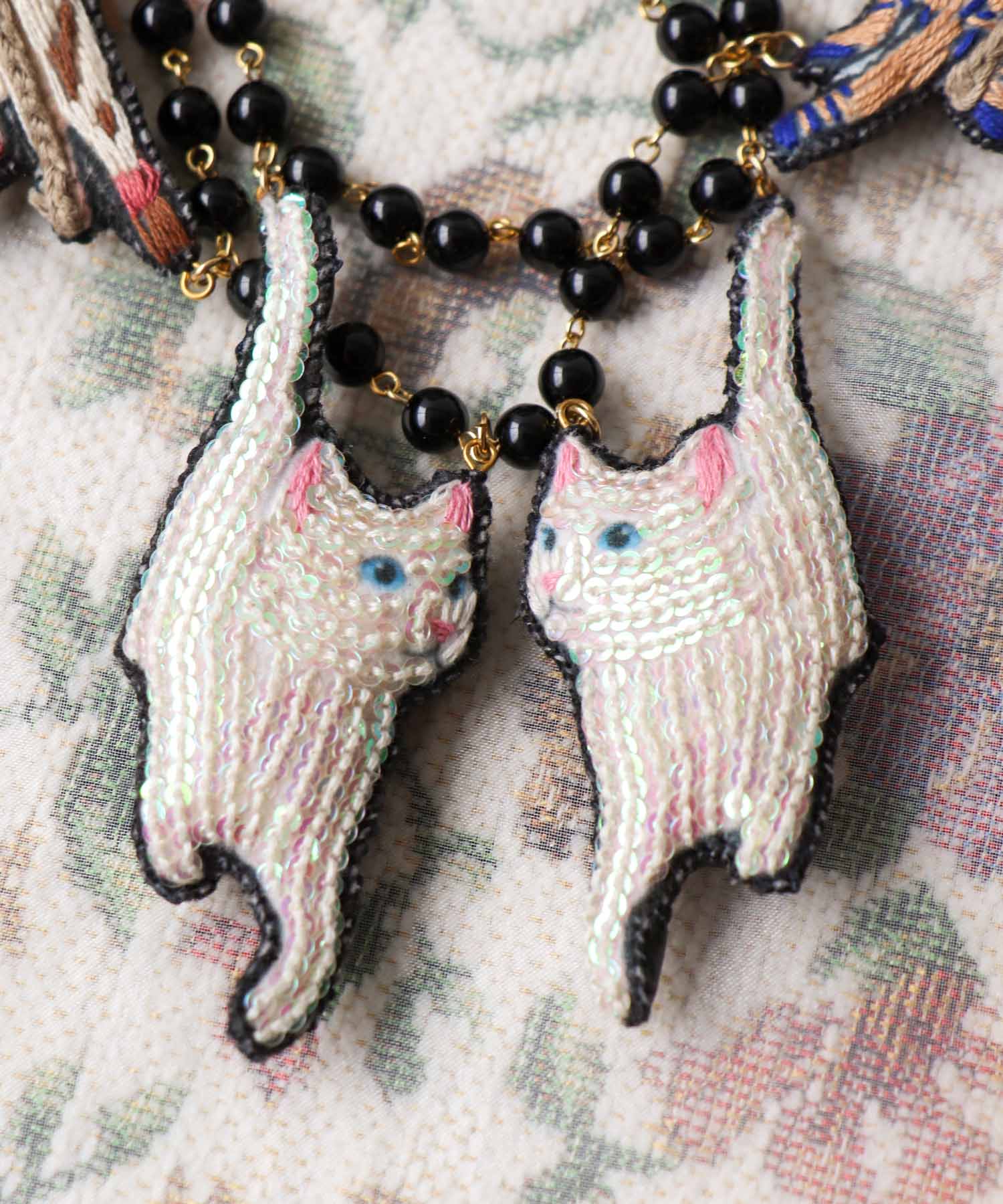 ＜一部店舗・WEB限定＞【tamaoworld×Three Four Time】Rodeo Cat Necklace