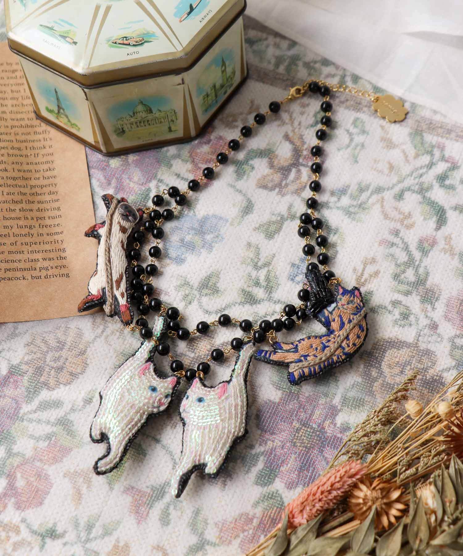 ＜一部店舗・WEB限定＞【tamaoworld×Three Four Time】Rodeo Cat Necklace