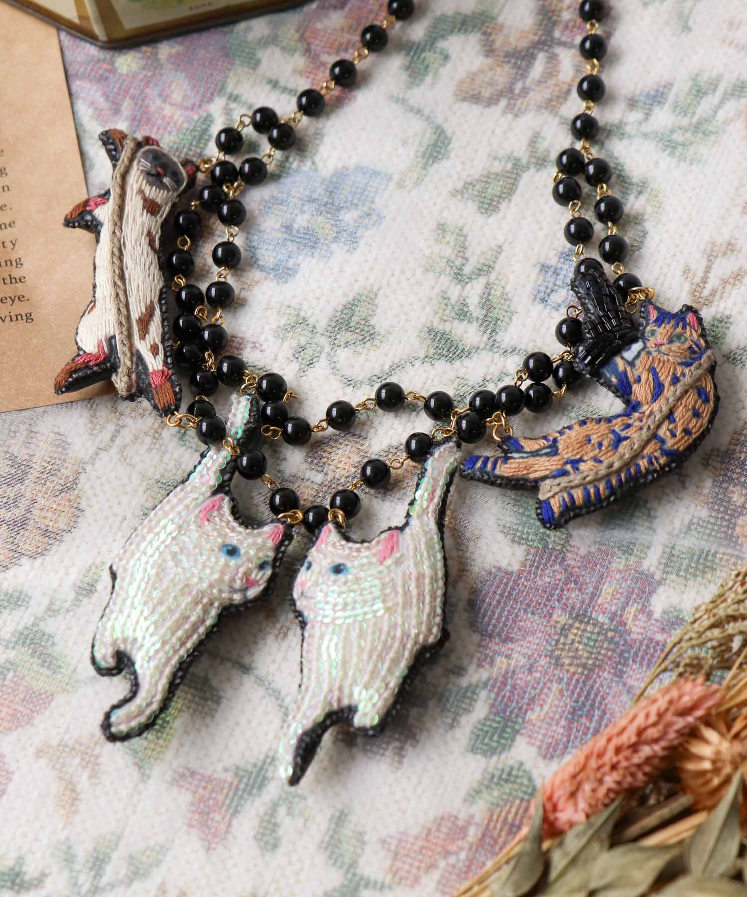 ＜一部店舗・WEB限定＞【tamaoworld×Three Four Time】Rodeo Cat Necklace