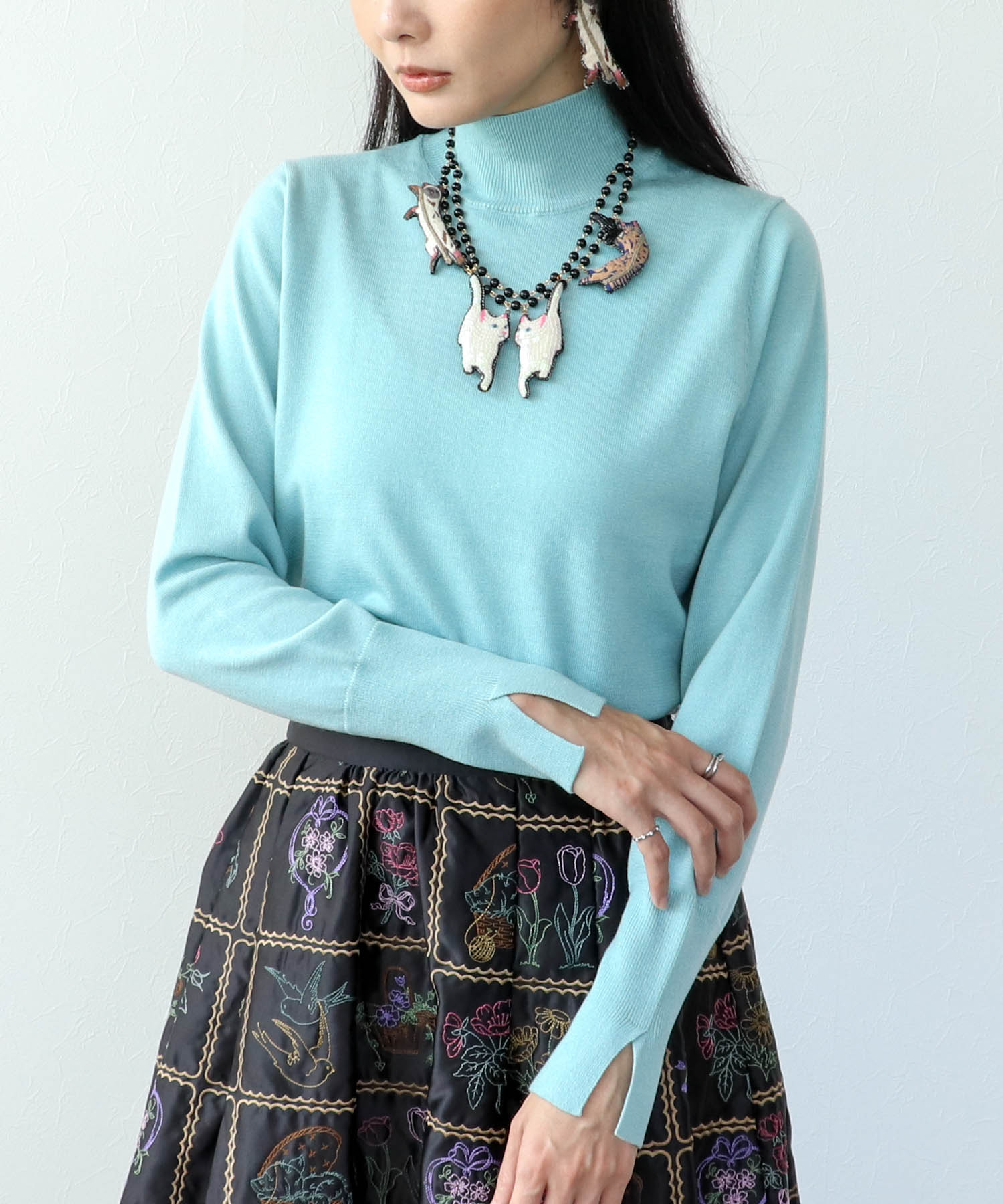 ＜一部店舗・WEB限定＞【tamaoworld×Three Four Time】Rodeo Cat Necklace