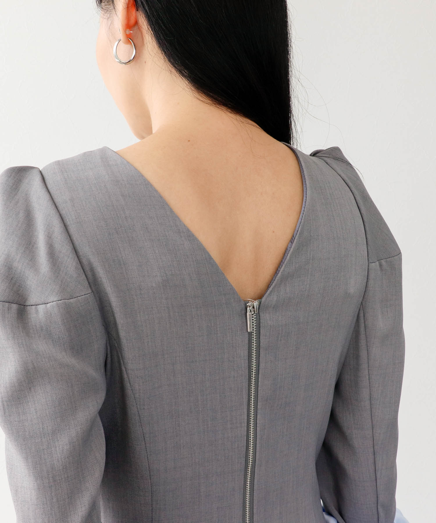 chouchou sleeve mini dress set