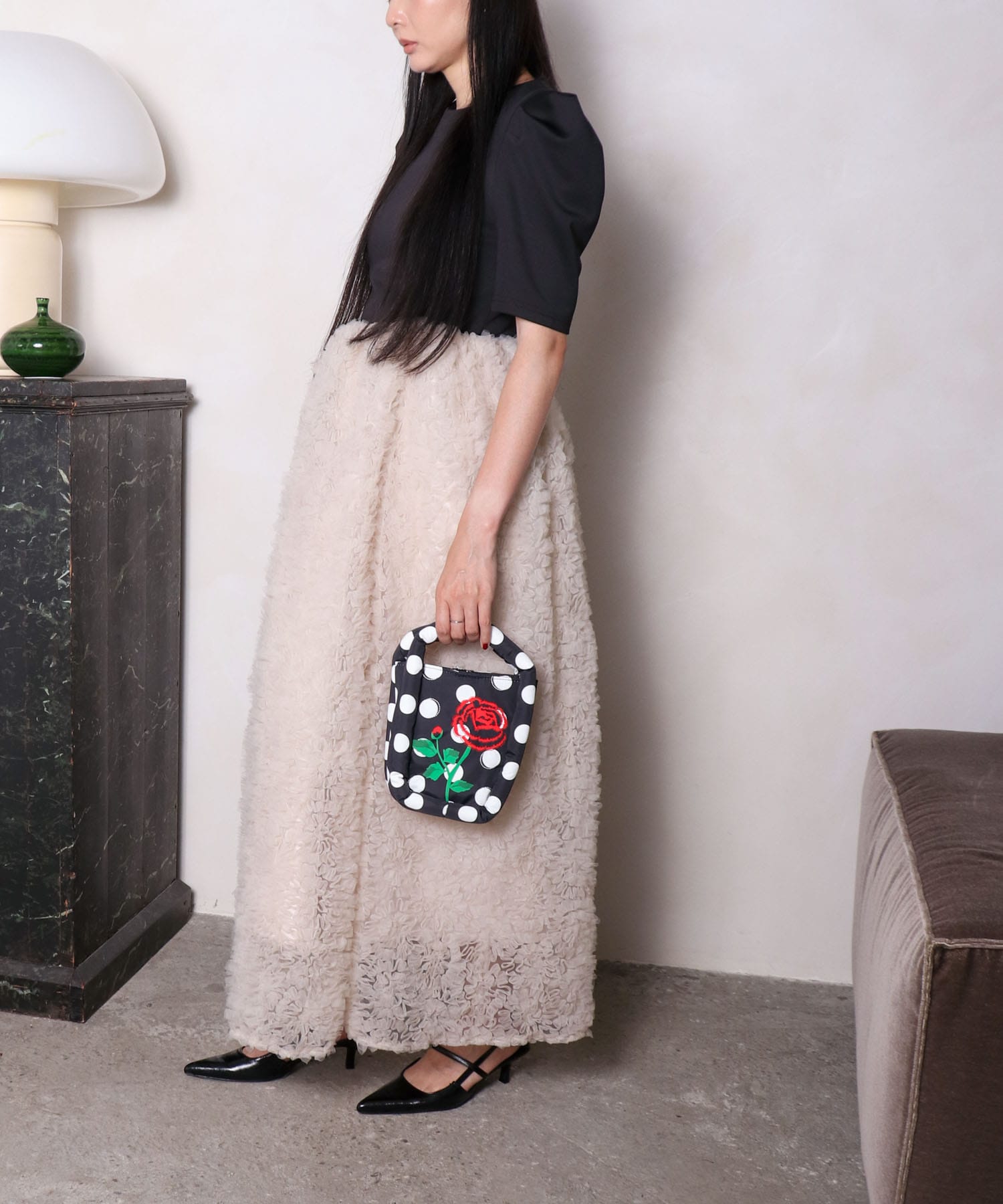＜一部店舗・WEB限定＞mocomoco set up half sleeve dress