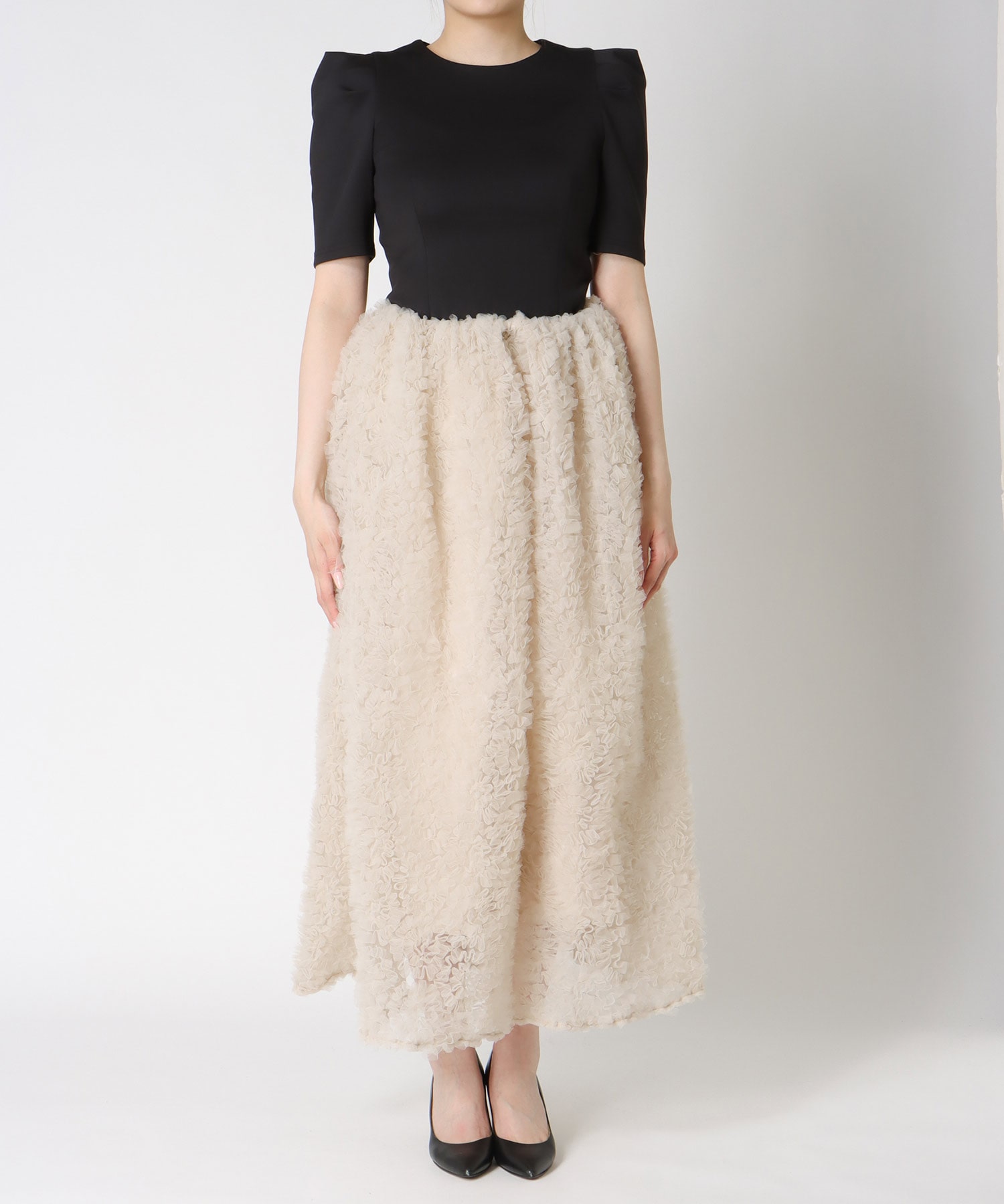 ＜一部店舗・WEB限定＞mocomoco set up half sleeve dress