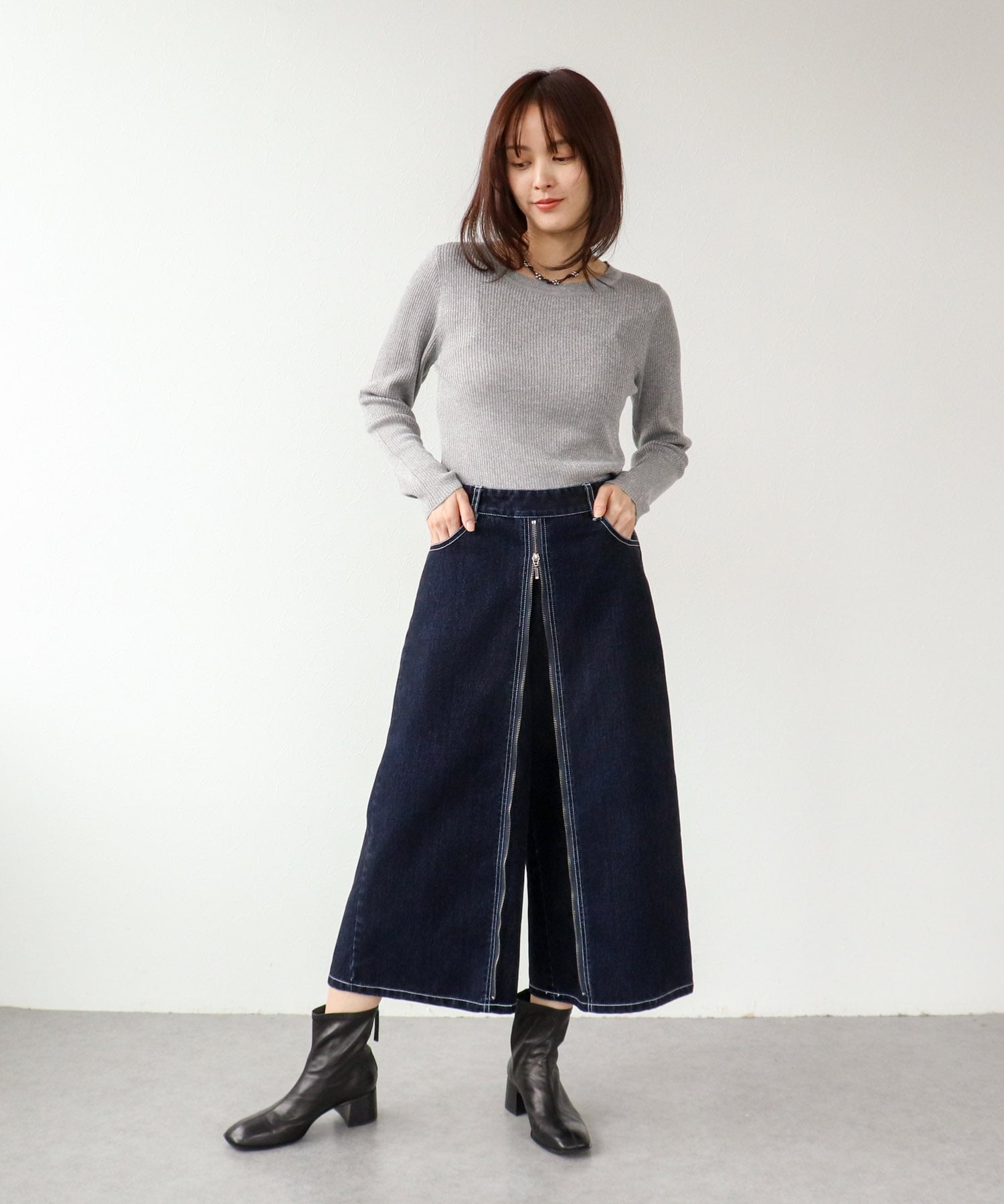 ≪WEB先行予約≫ウエスタンデニムフロントZIPパンツ 別注