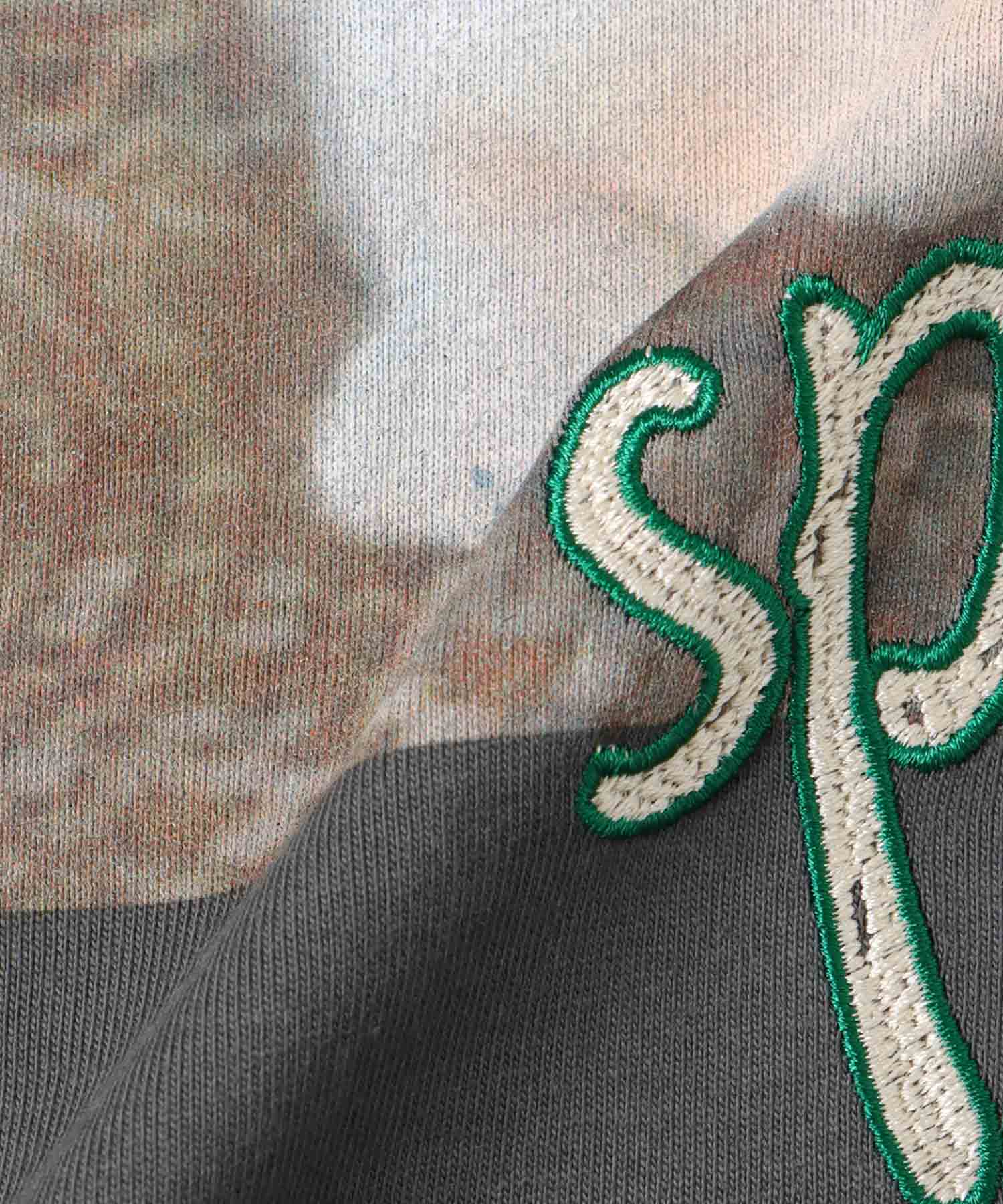 CATプリント刺繍ノースリーブプルオーバー