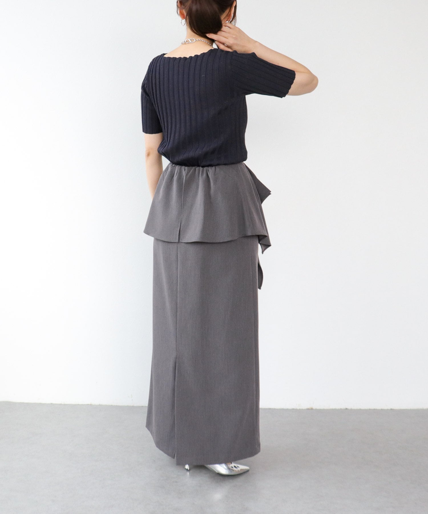 ラップレイヤードスカート