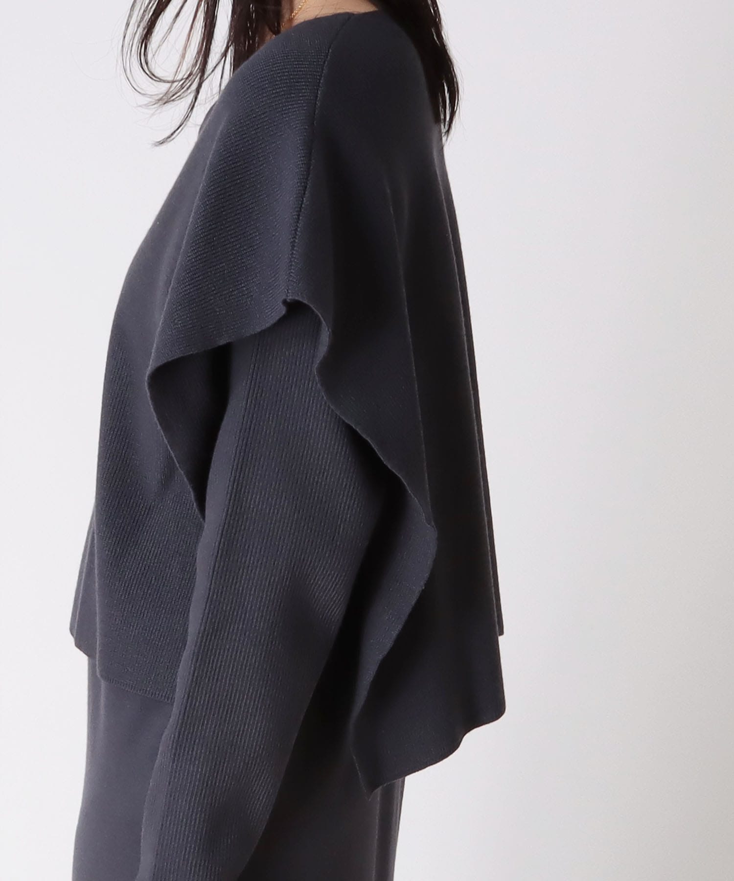 ＜Sugar Rose＞layered vneck vest dress