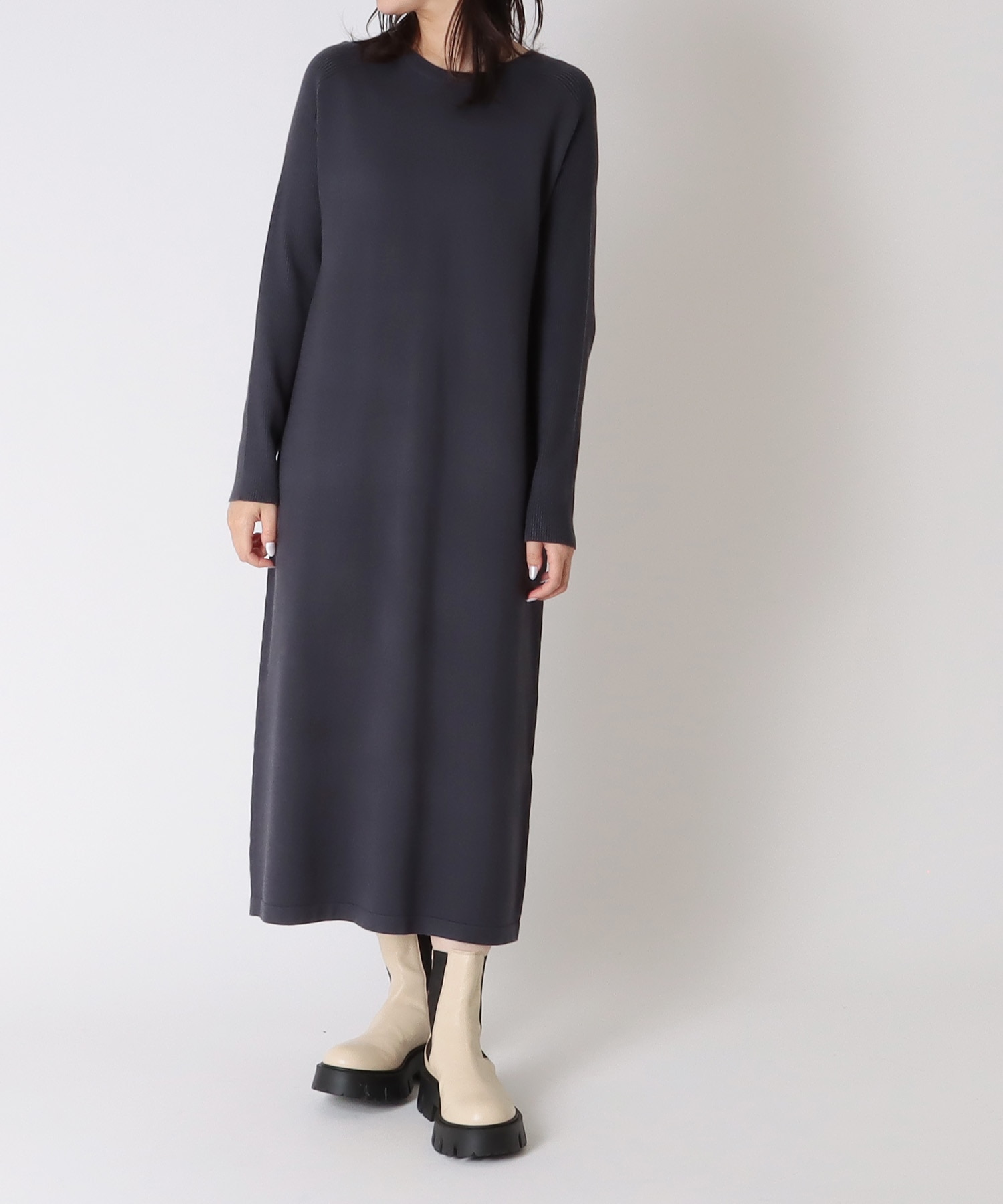 ＜Sugar Rose＞layered vneck vest dress