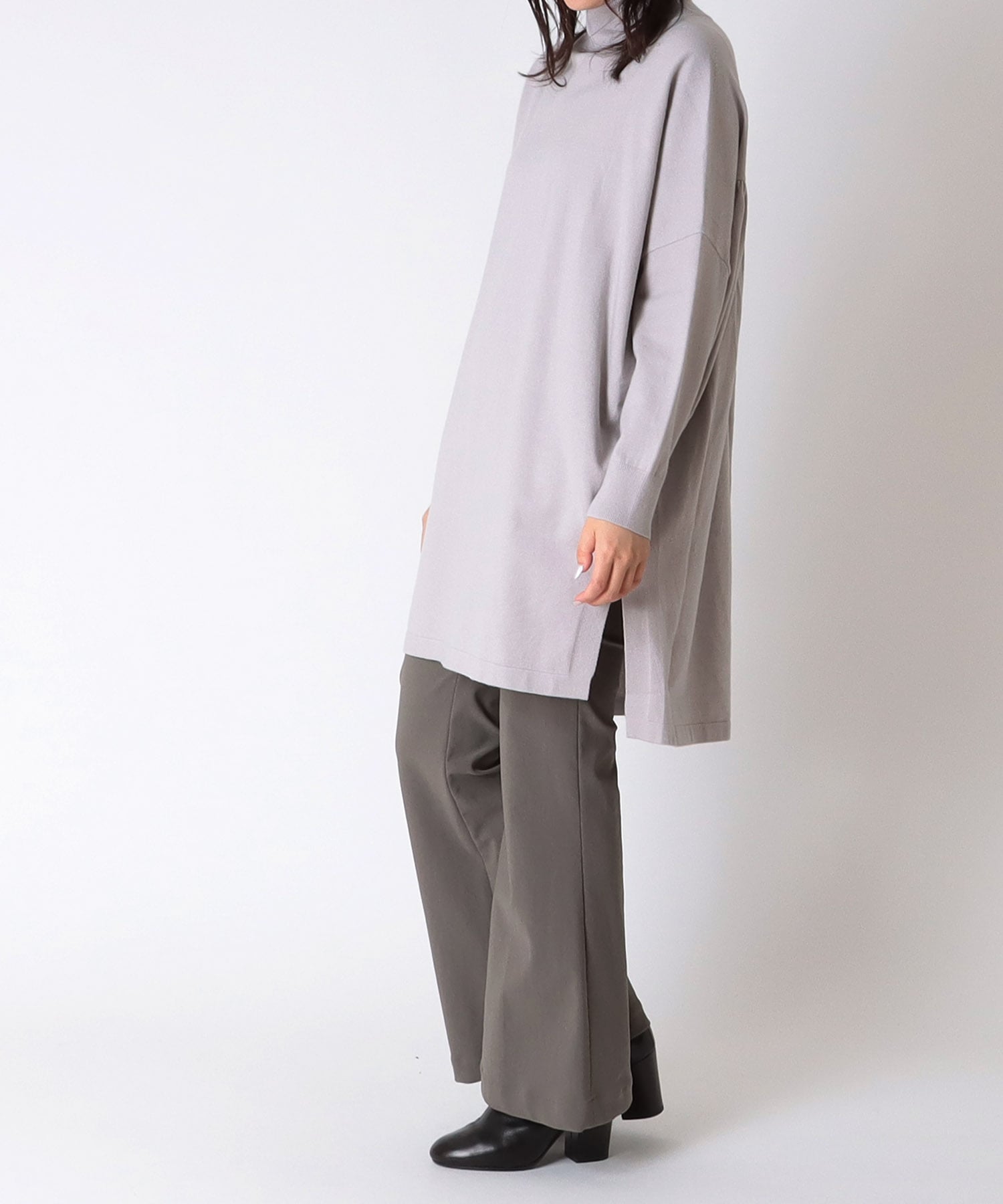 ＜Sugar Rose＞high neck back gather pull