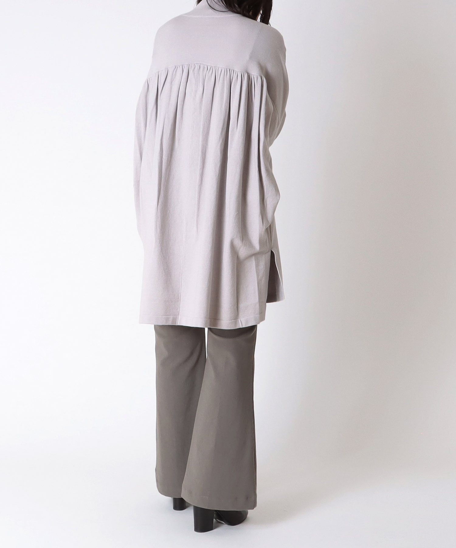 ＜Sugar Rose＞high neck back gather pull