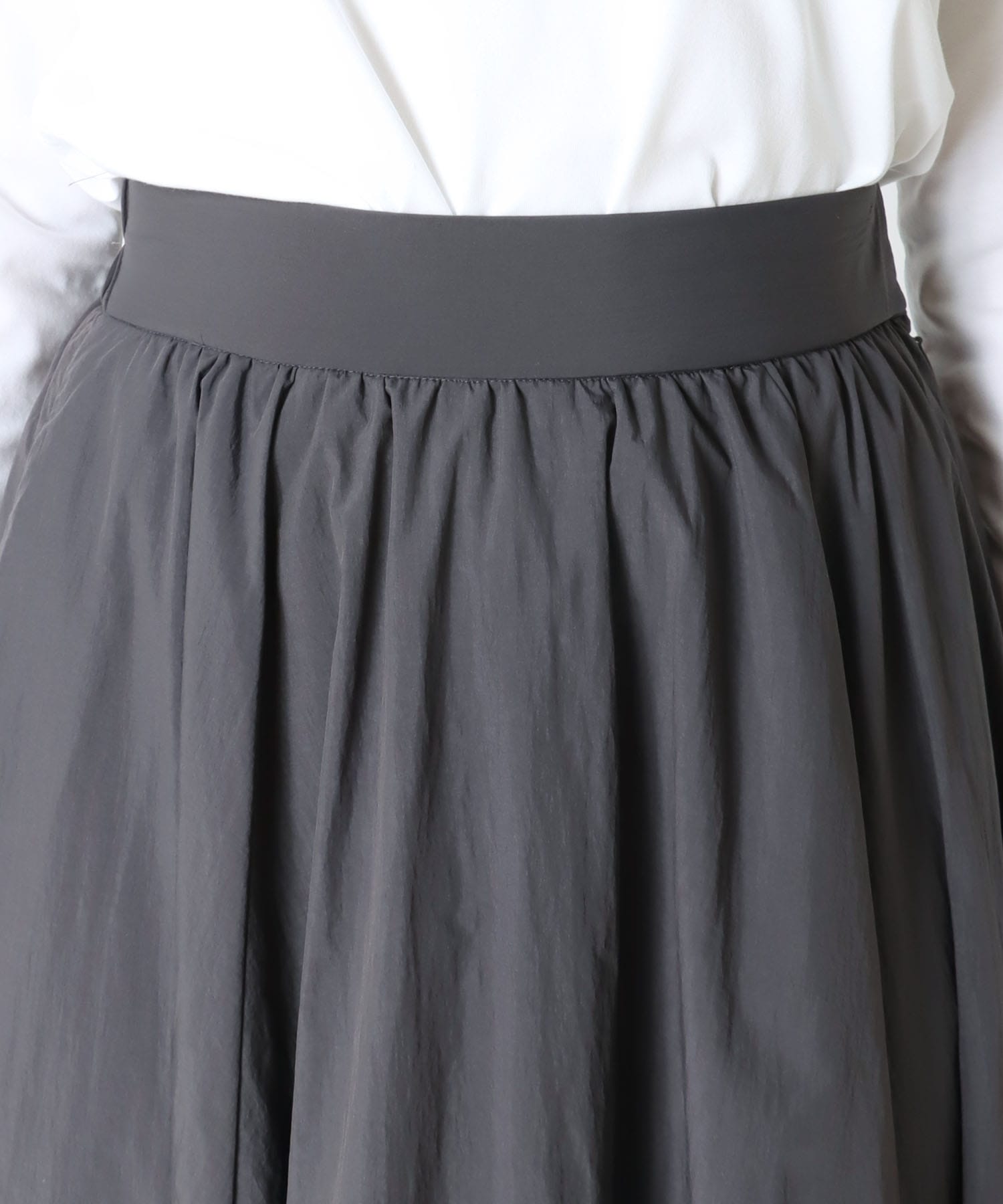 ＜B7＞nylon flare skirt