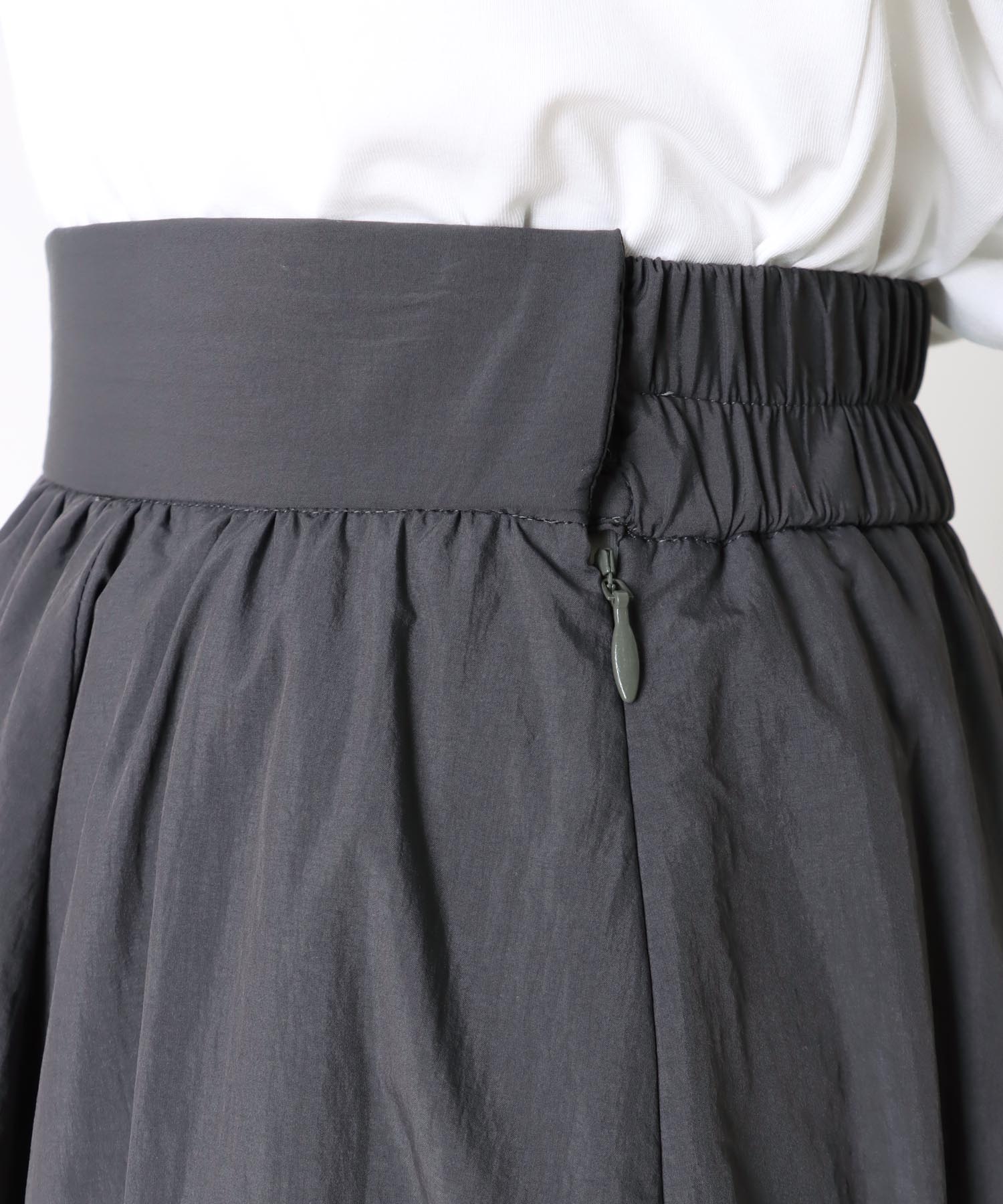 ＜B7＞nylon flare skirt