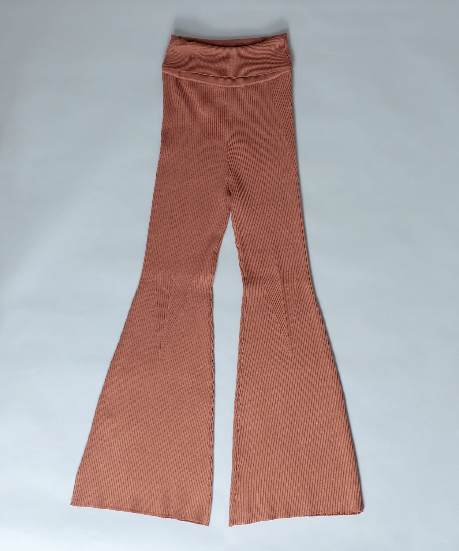 ＜VENIT＞STRETCH RIB PANTS