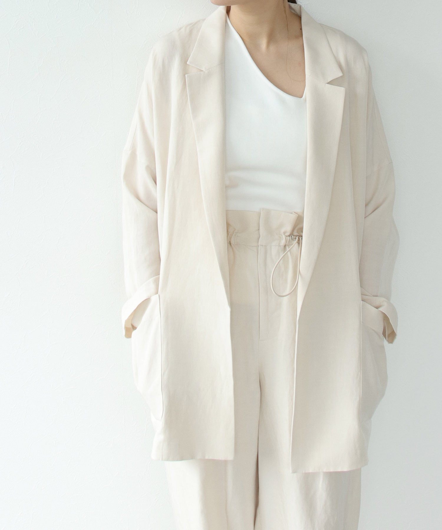 ＜B7＞rayon linen over jacket