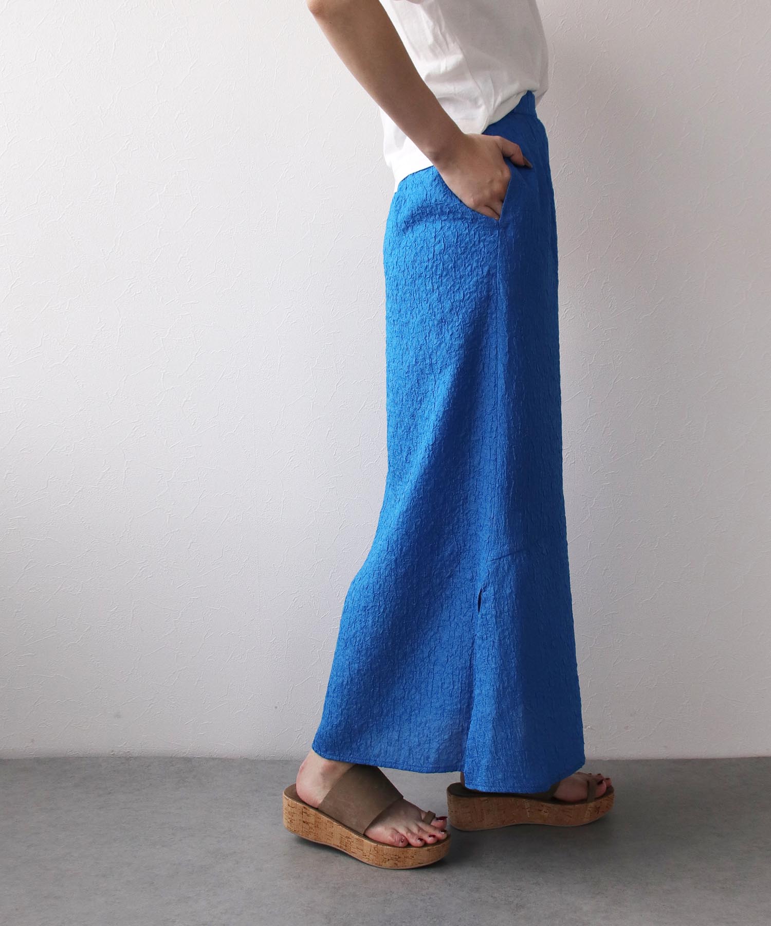 ＜B7＞shiny flare skirt