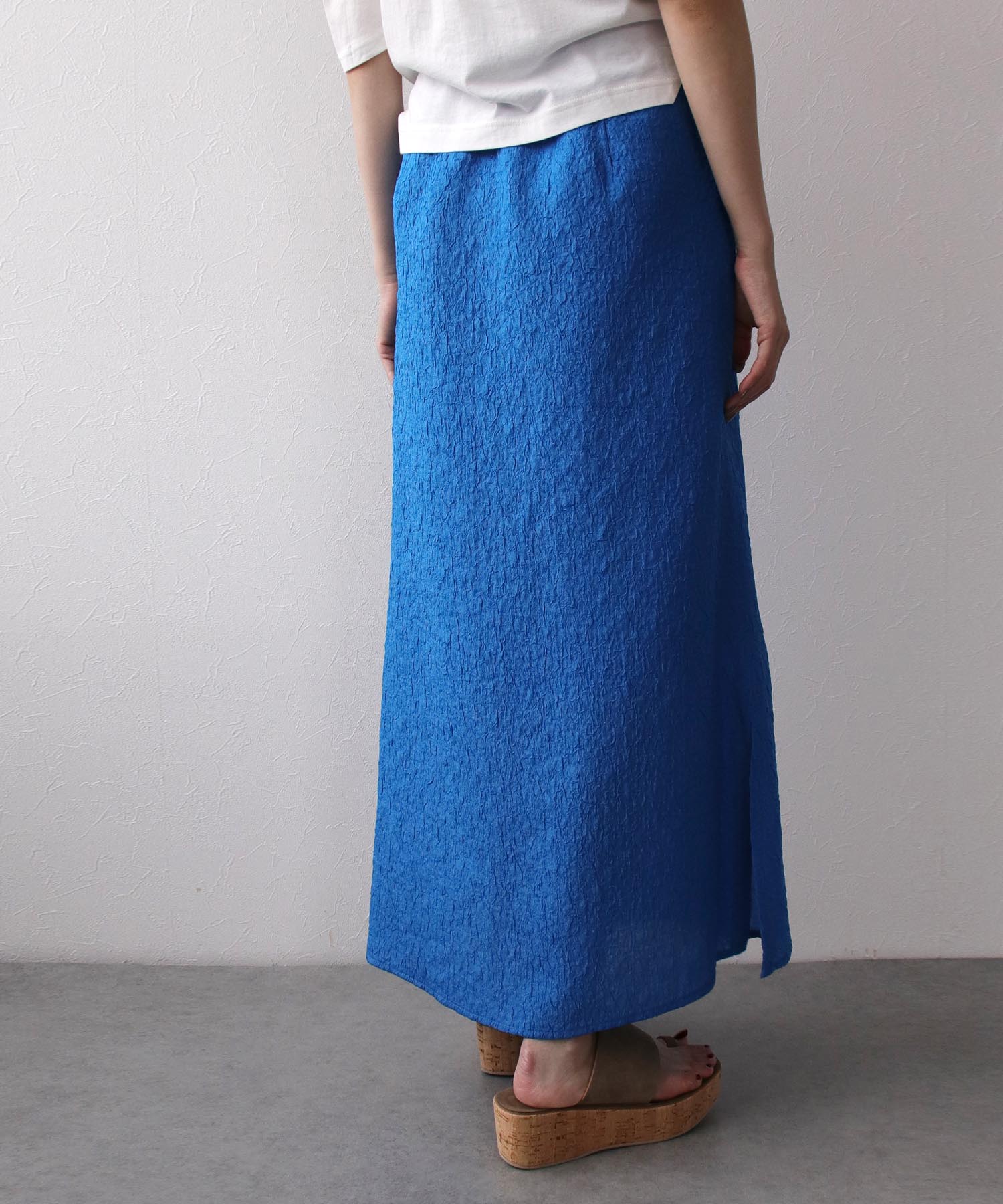 ＜B7＞shiny flare skirt