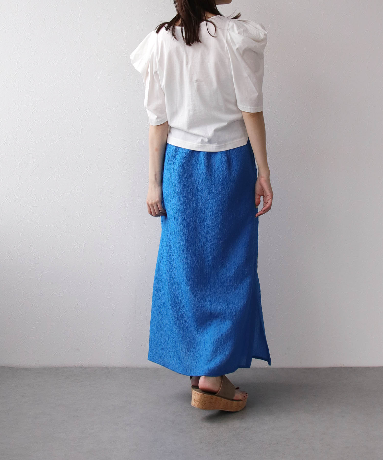 ＜B7＞shiny flare skirt