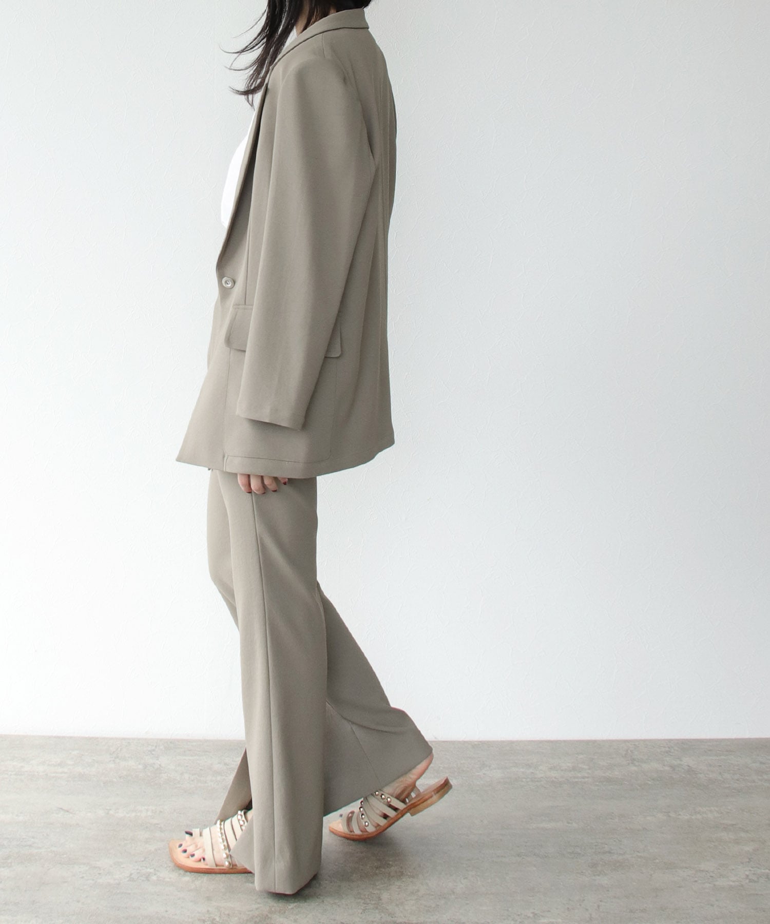 ＜B7＞air wash flare pants