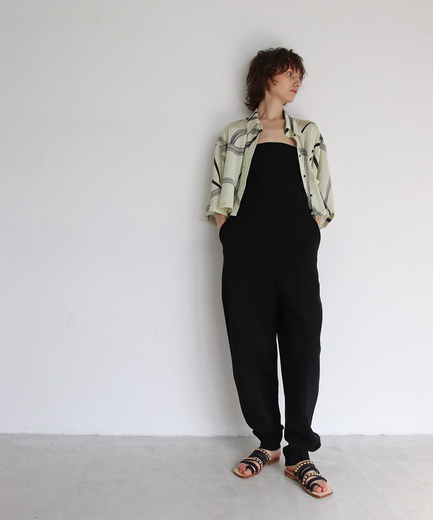 ＜VENIT＞DOUBLE FACE KNIT PANT