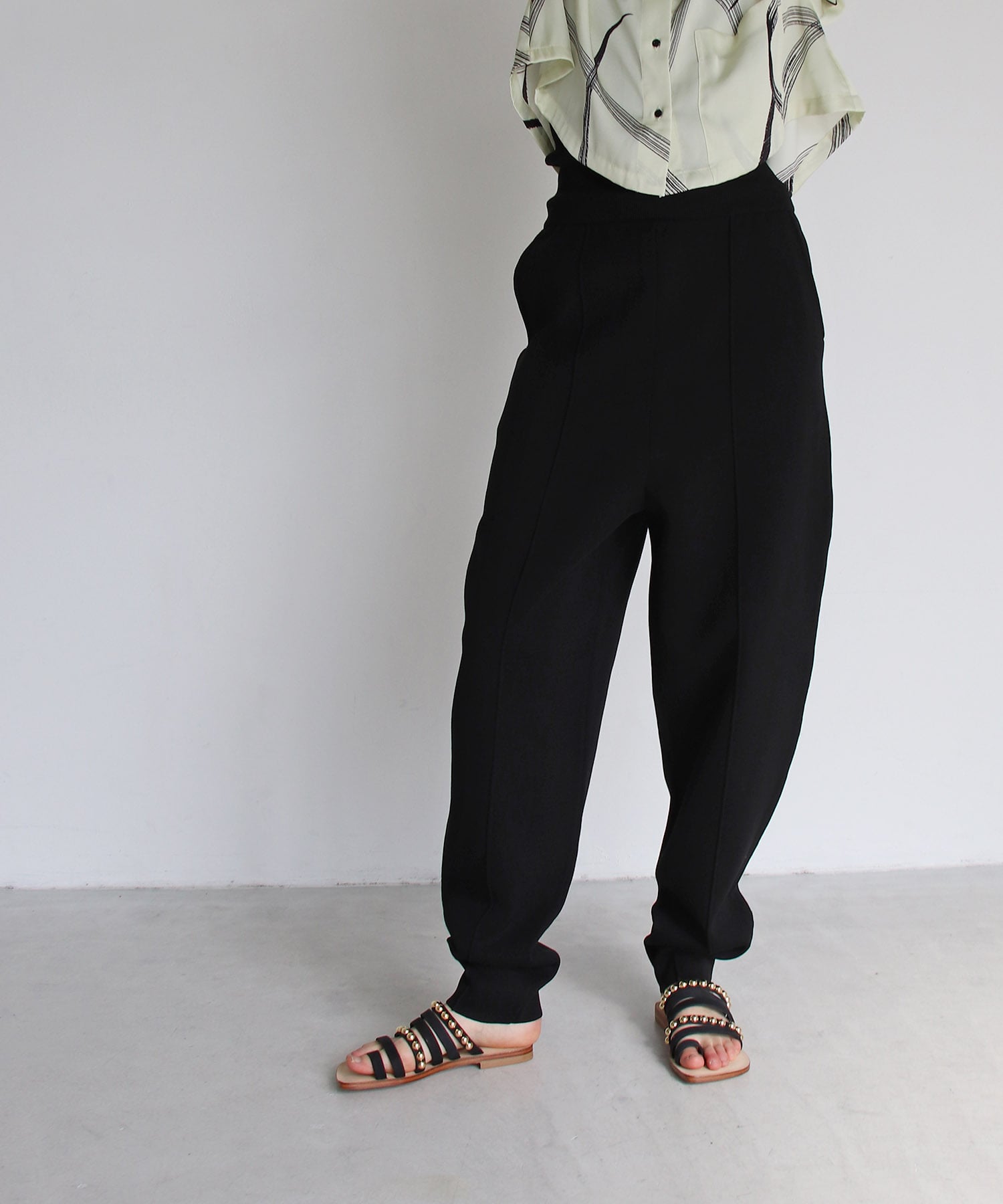 ＜VENIT＞DOUBLE FACE KNIT PANT