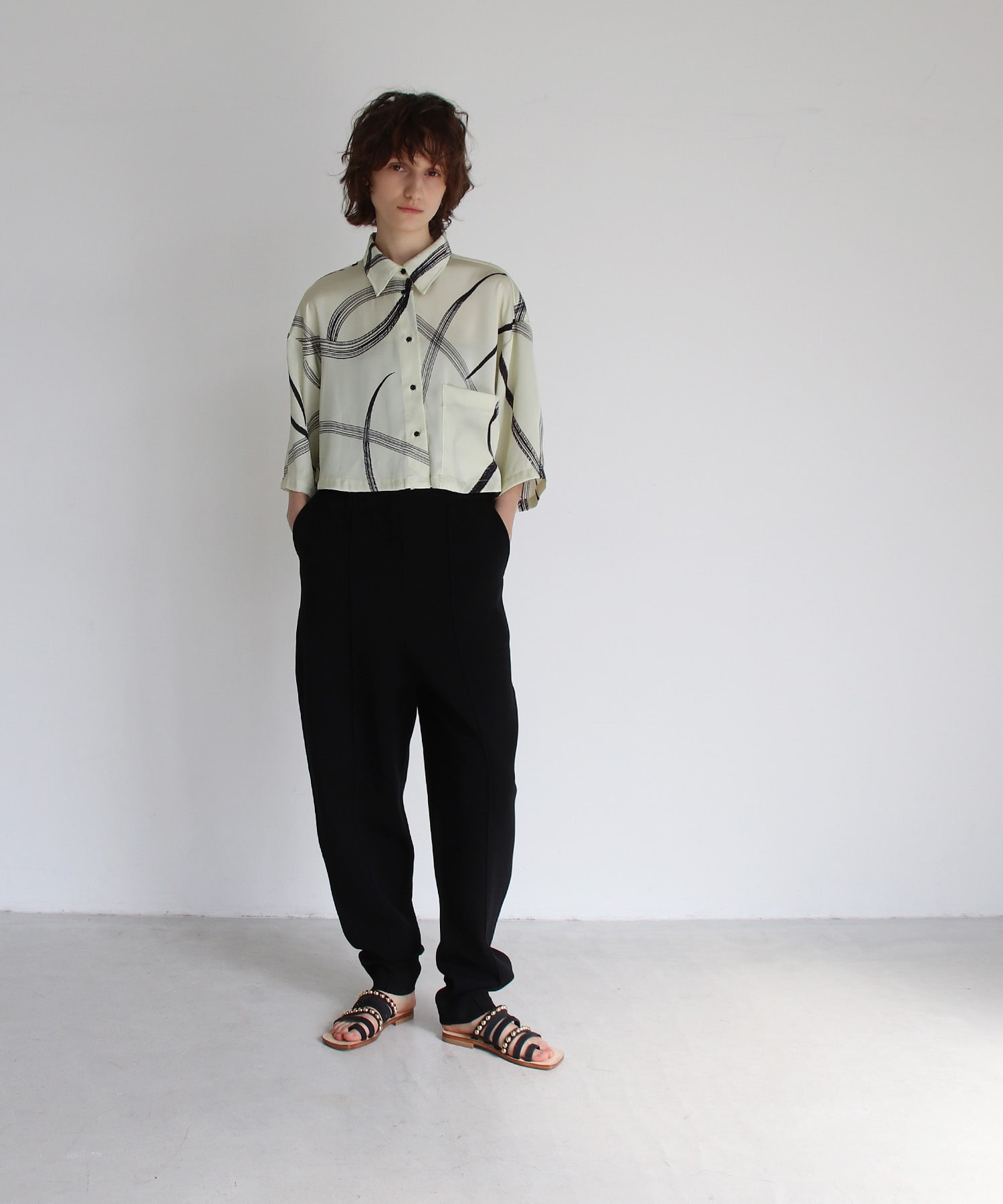 ＜VENIT＞DOUBLE FACE KNIT PANT