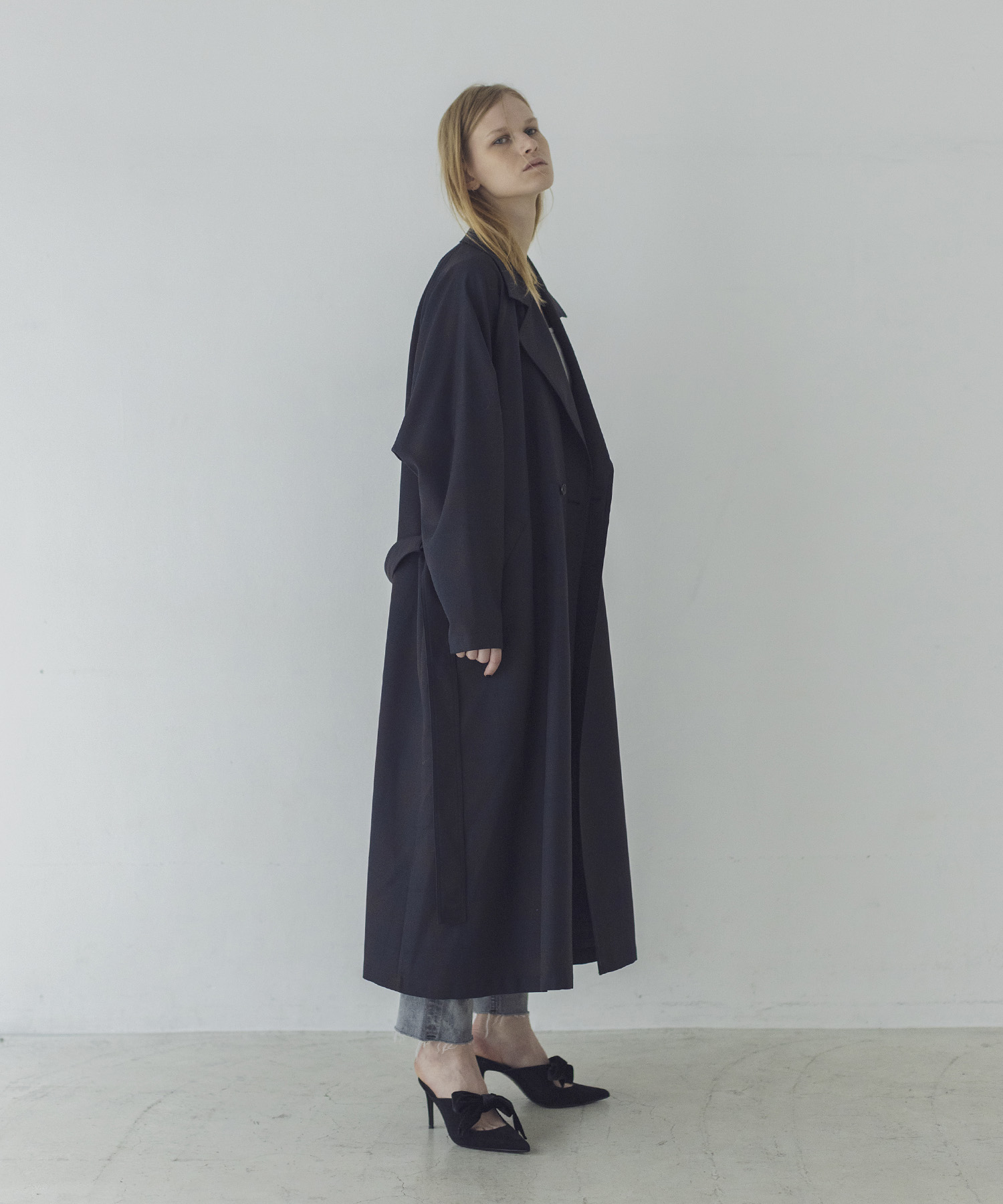 Hart>wool check long coat | AND ON JIONE STORE(アンドオン