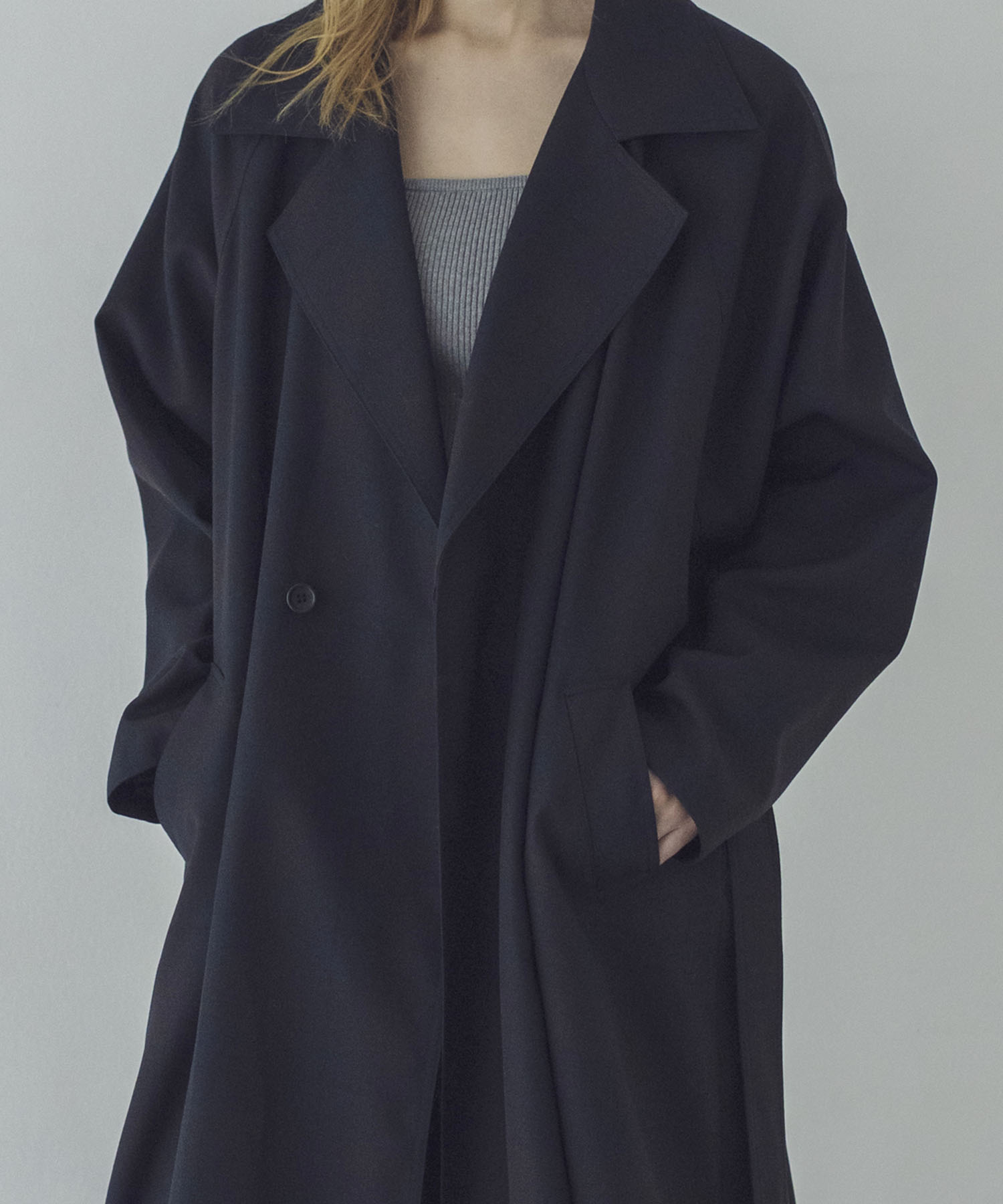Hart>wool check long coat | AND ON JIONE STORE(アンドオン