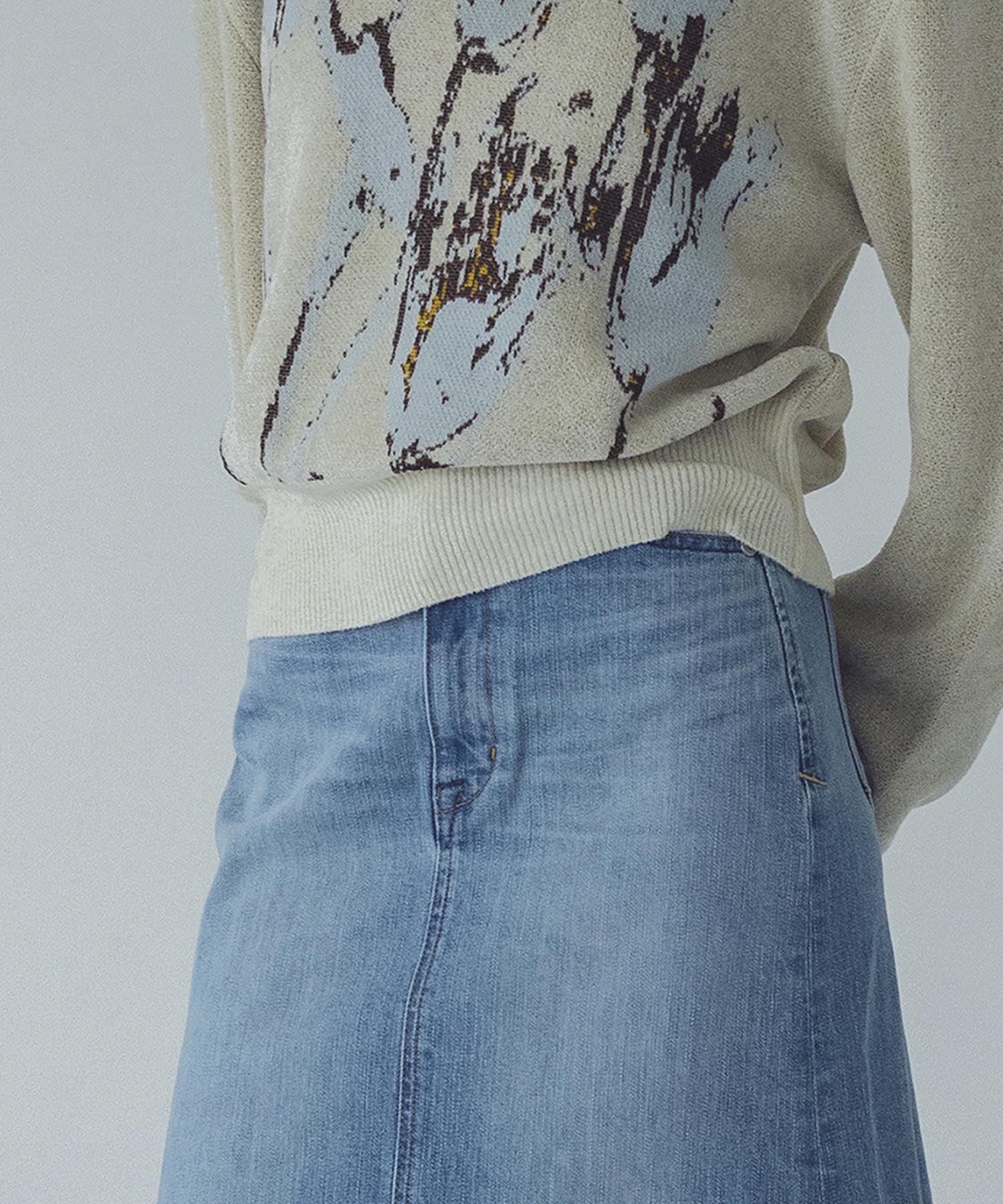 YANUK>maxi A-line skirt | AND ON JIONE STORE(アンドオン)ジオン