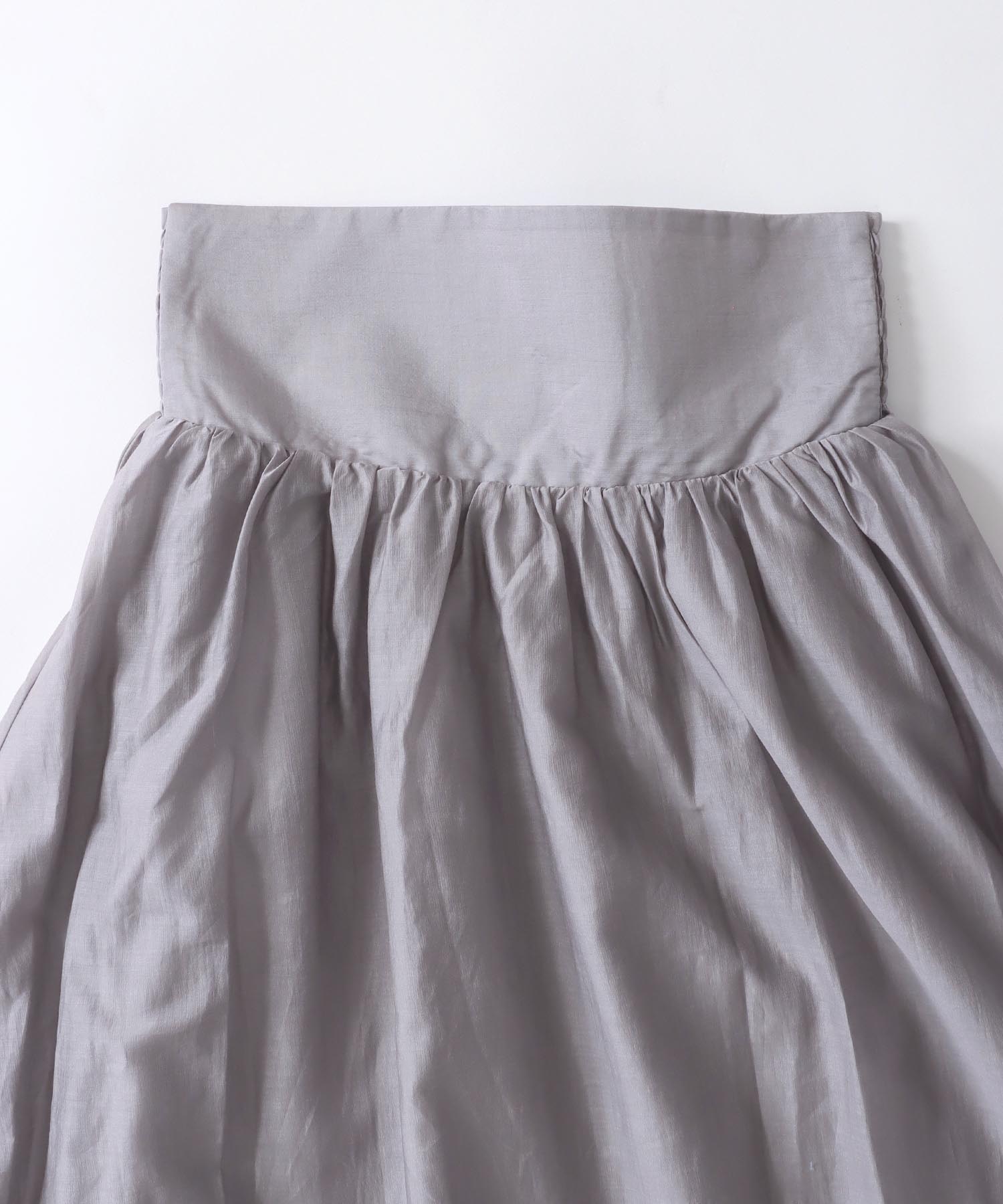 Sugar Rose>back shirring gather flare skirt | AND ON JIONE STORE