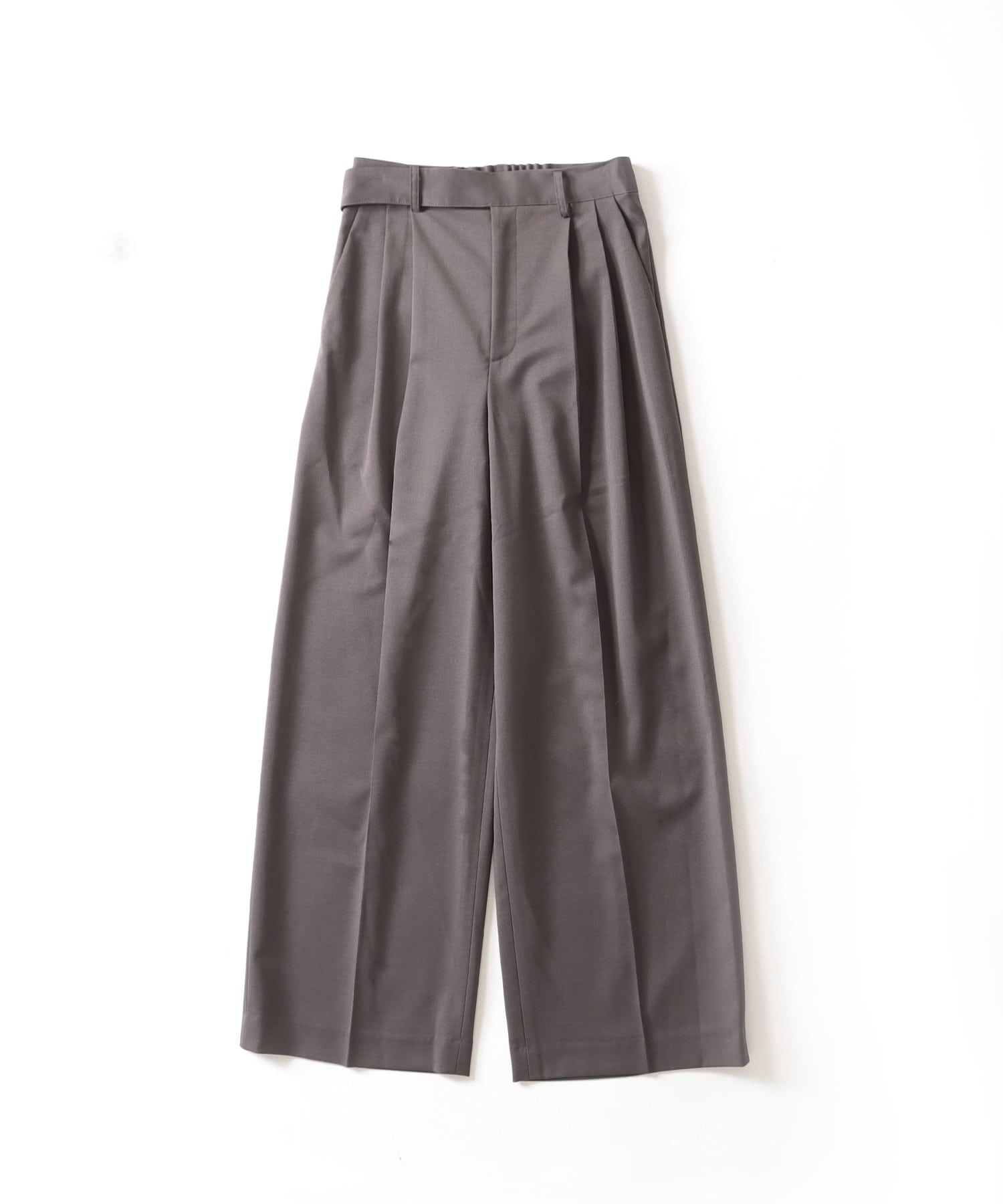 ＜B7＞twill wide pants