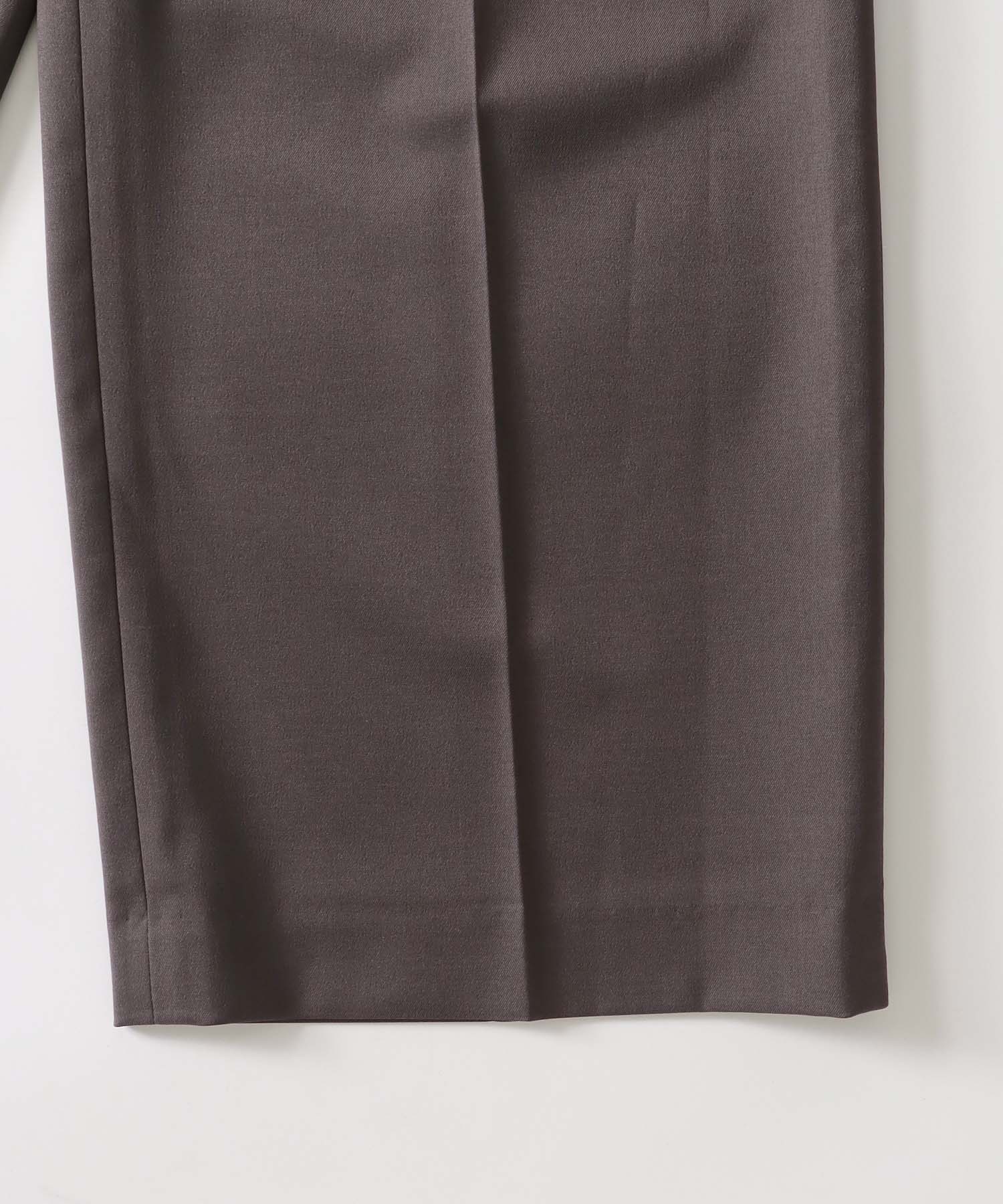 ＜B7＞twill wide pants