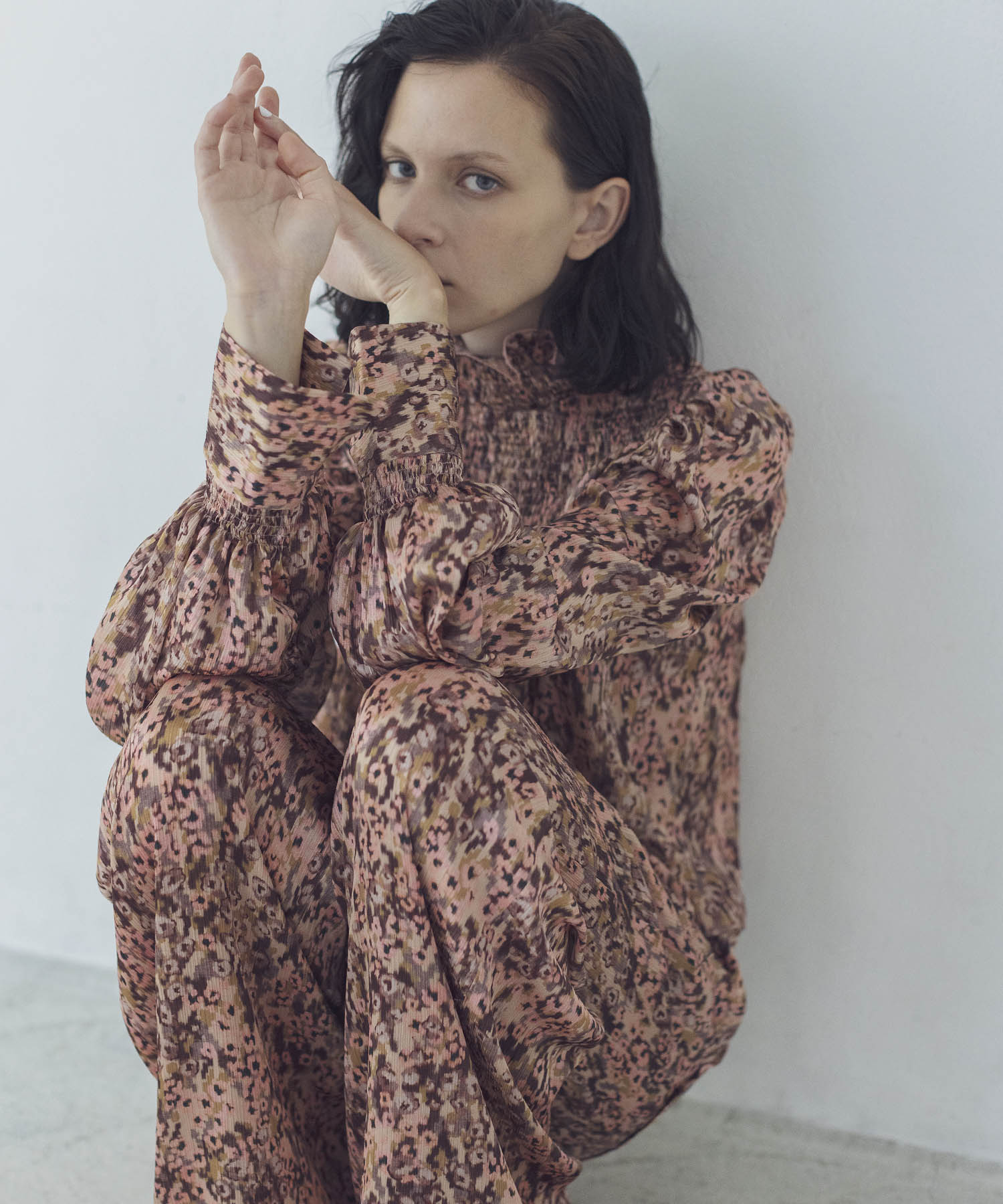 VENIT / sensitive flowers print blouse(センシティブフラワー