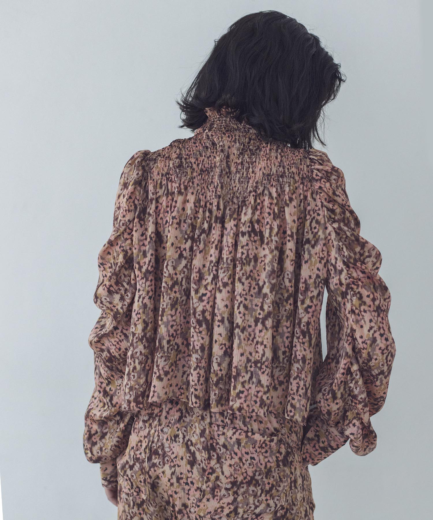 VENIT / sensitive flowers print blouse(センシティブフラワー