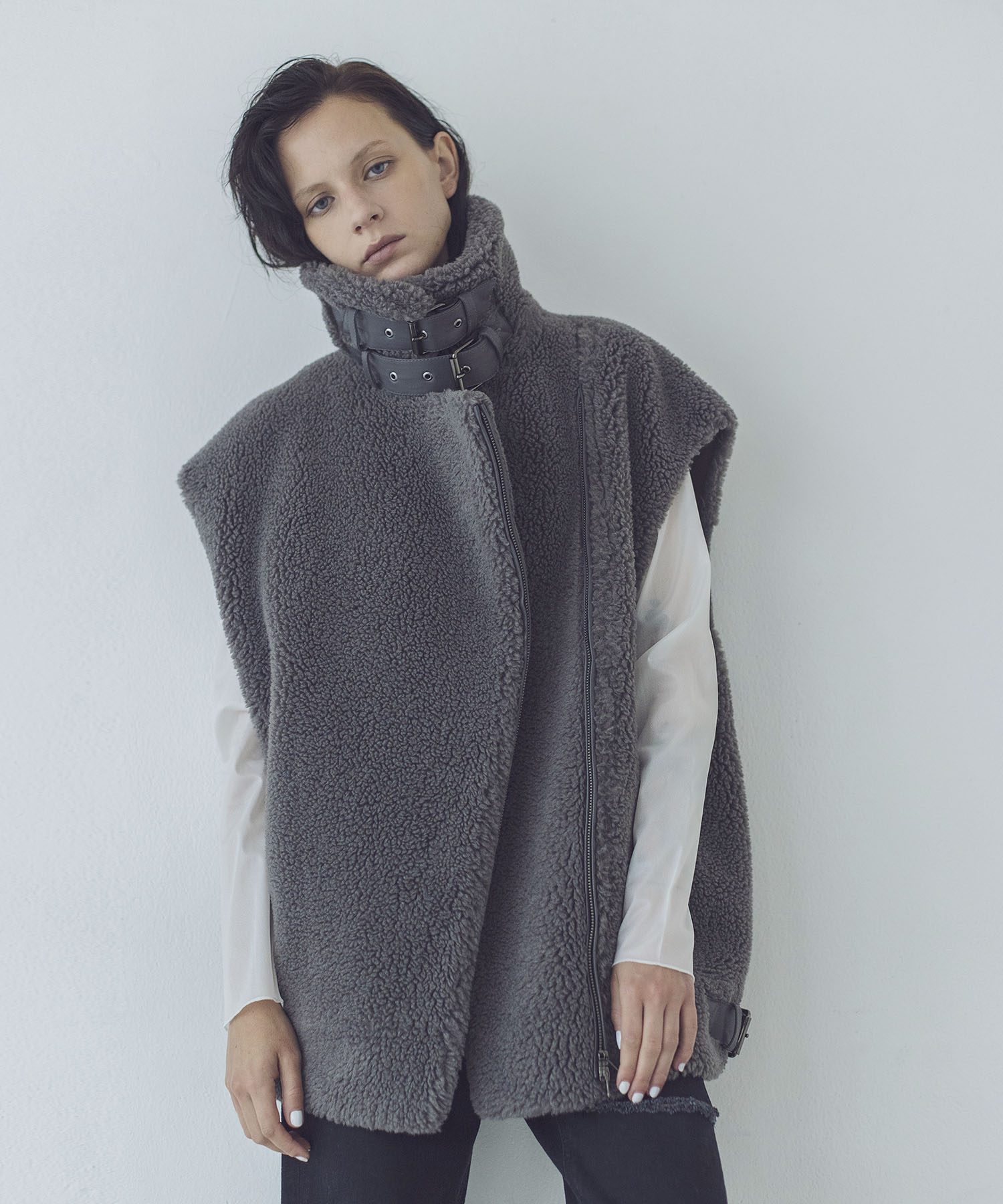 VENIT / wool boa vest(ウールボアベスト)-