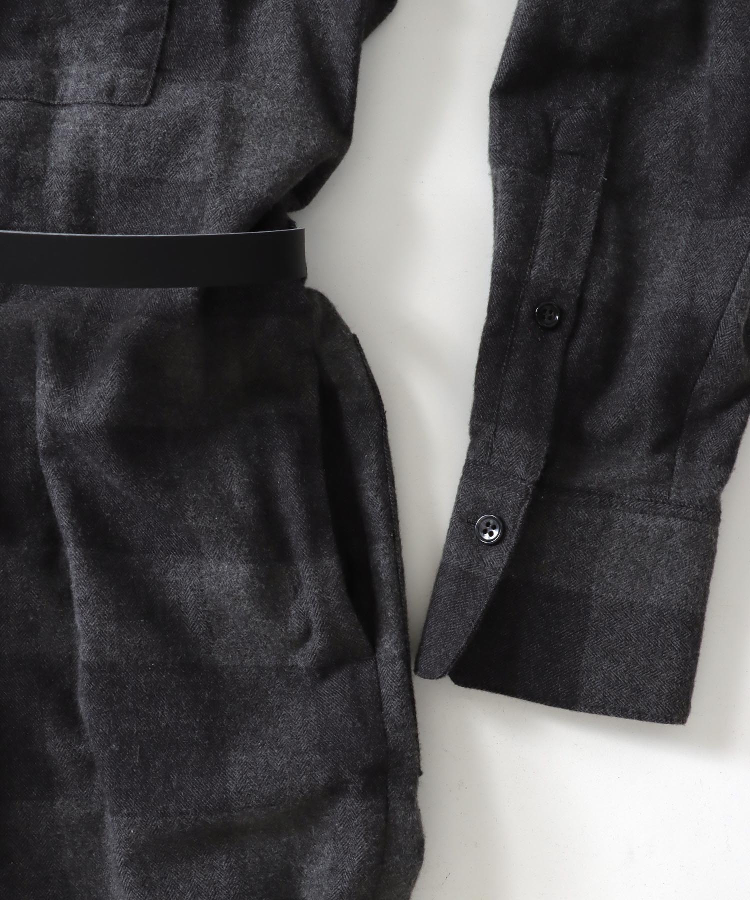 ＜VENIT＞cotton yak check all in one