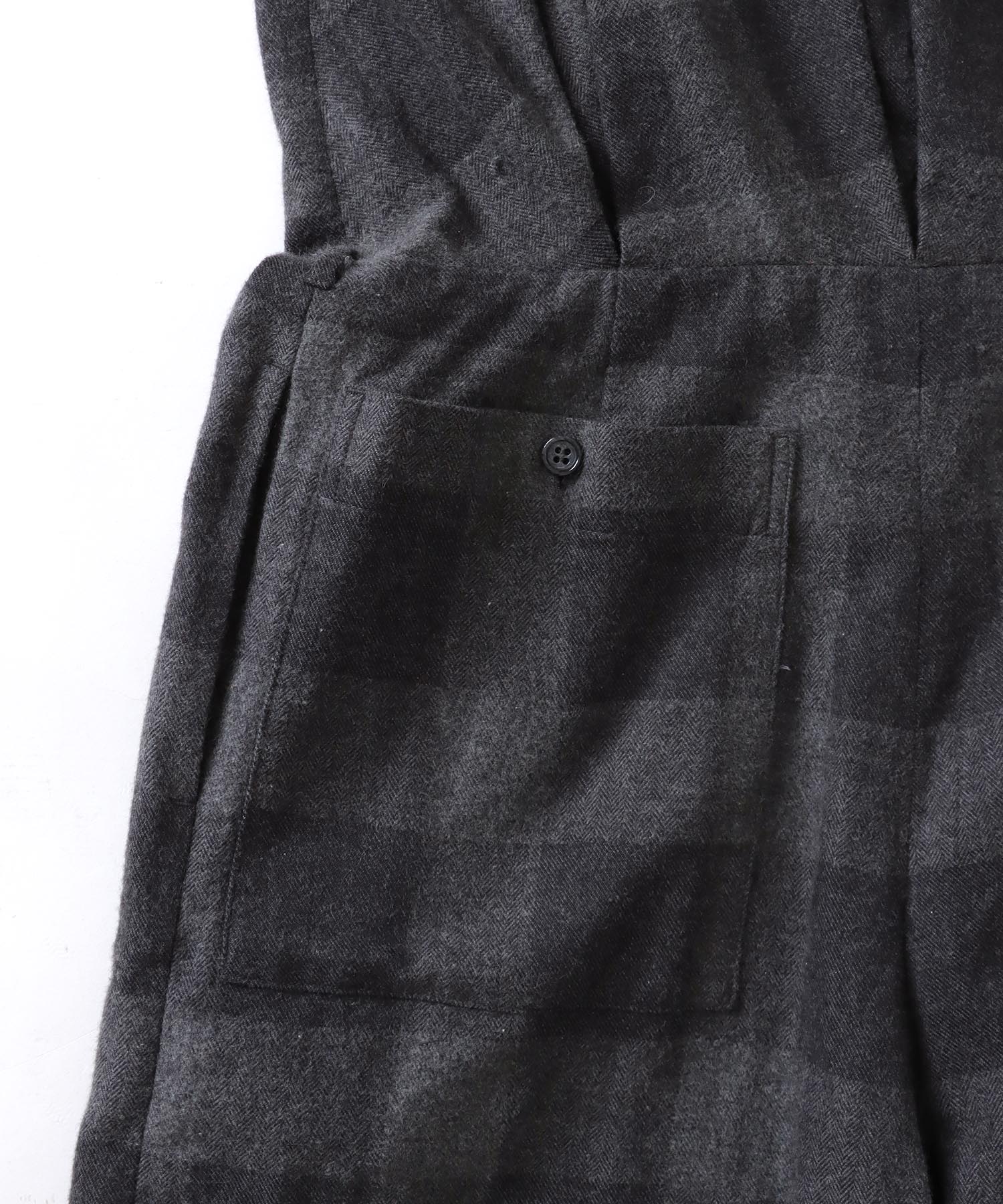 ＜VENIT＞cotton yak check all in one