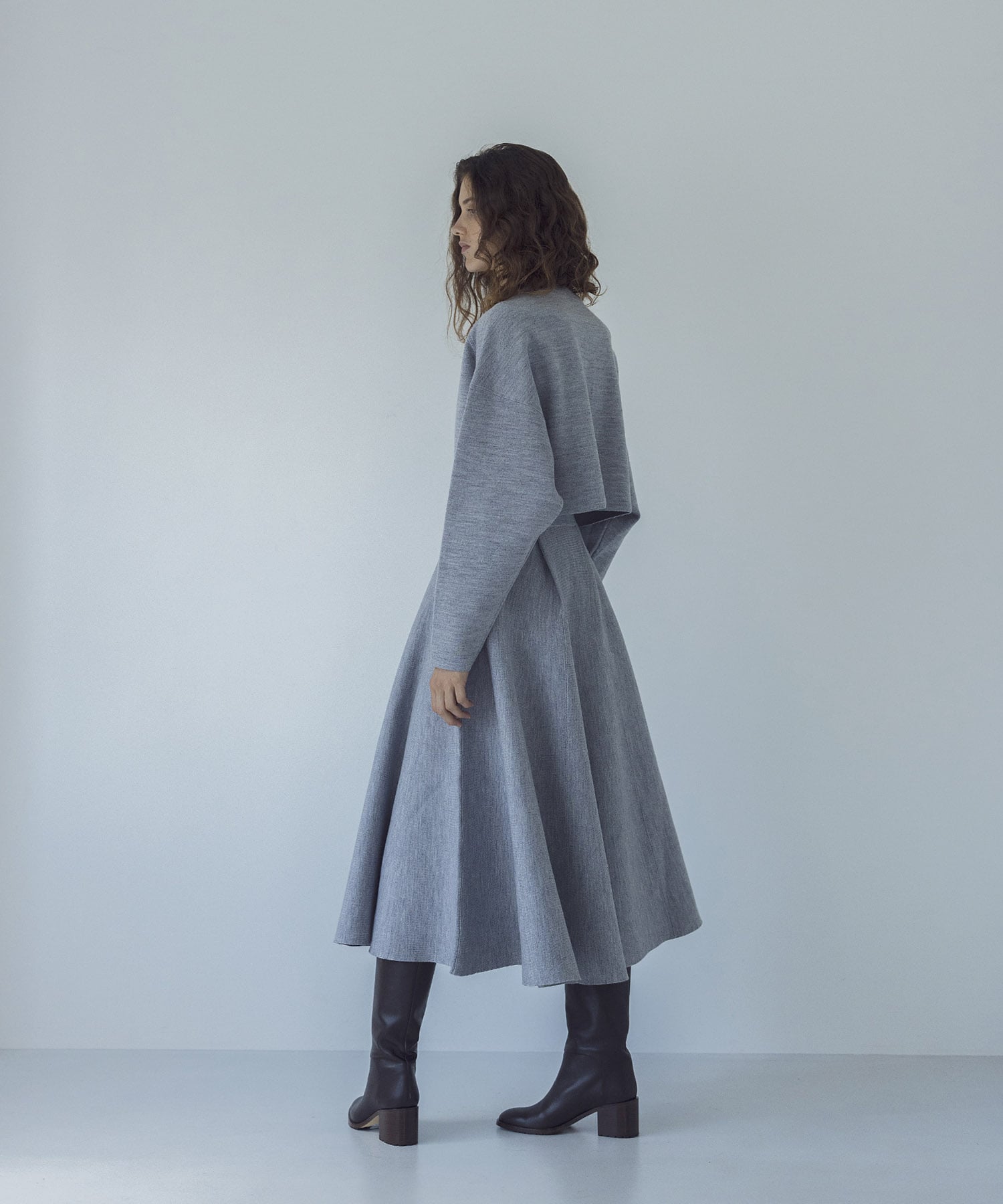 ＜VENIT＞double face knit skirt