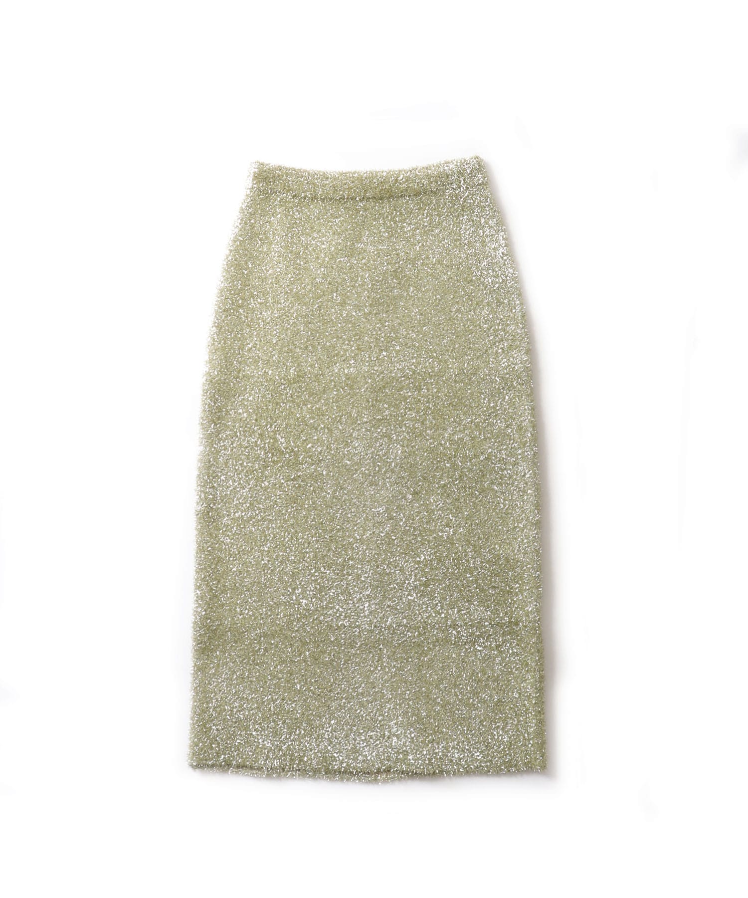 ＜VENIT＞metallic shaggy skirt