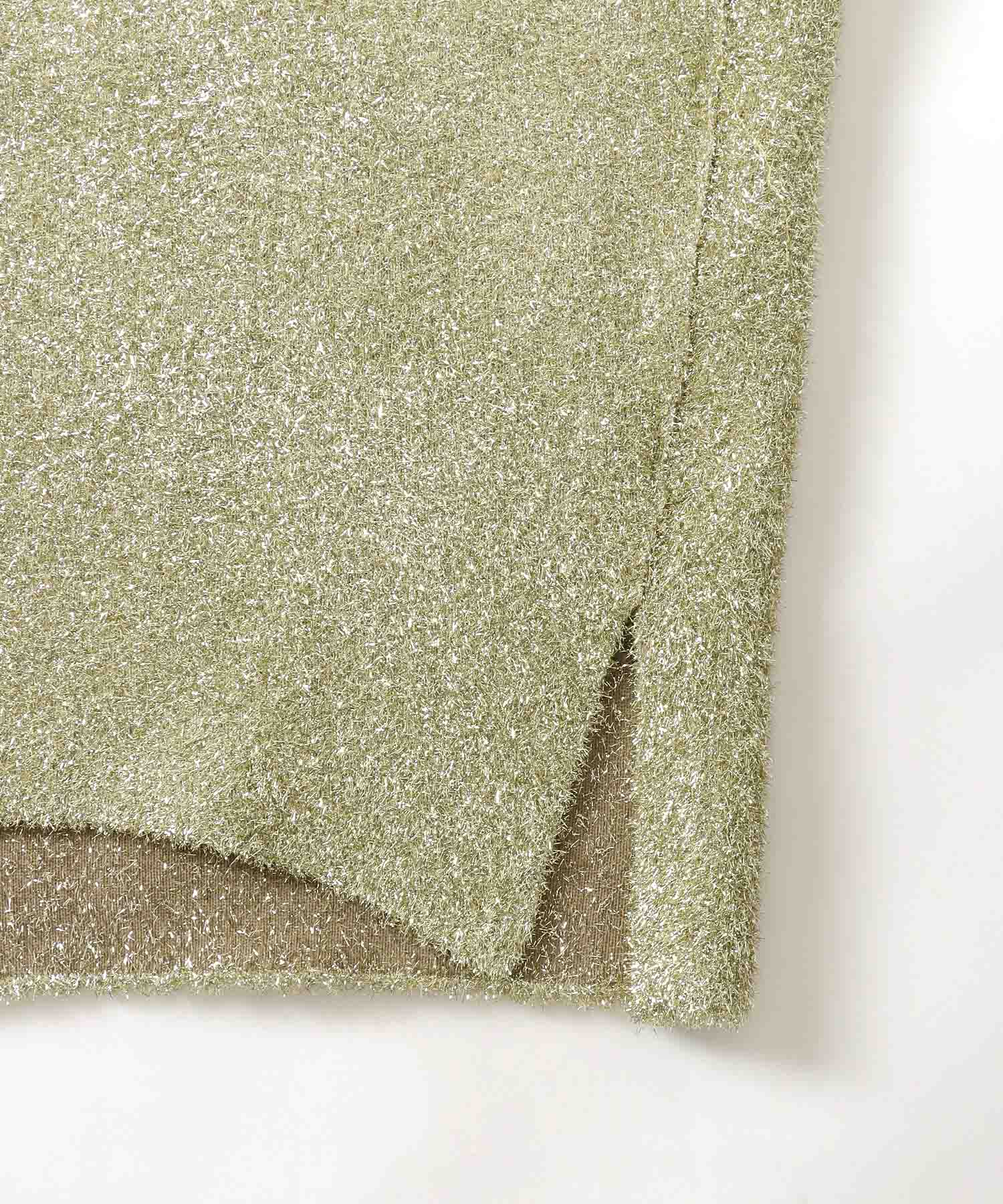 ＜VENIT＞metallic shaggy pullover