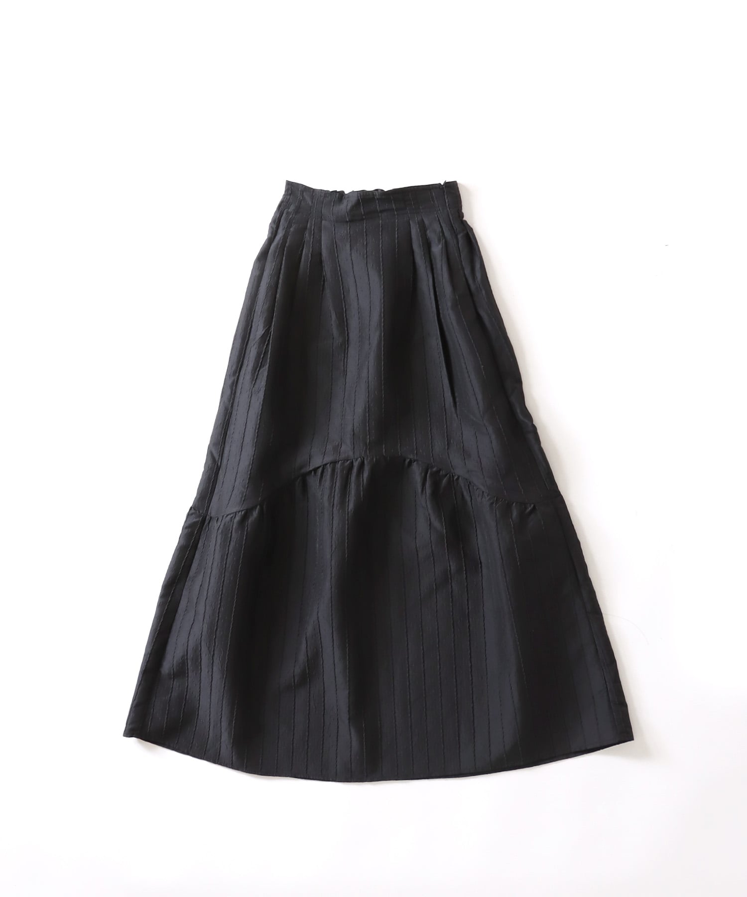 CADDITION＞stripe jacquard gather skirt | AND ON JIONE STORE