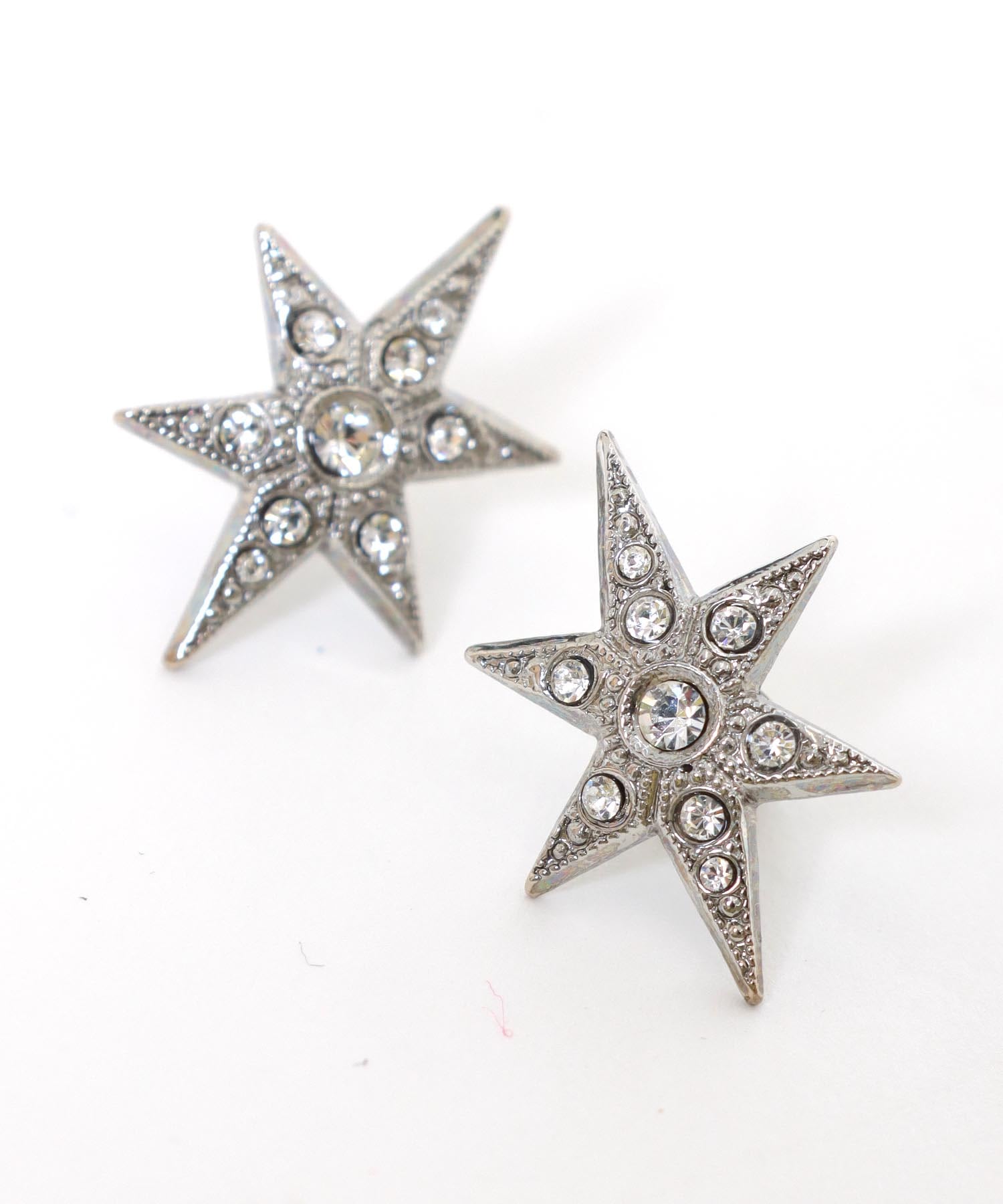 ＜ADER.bijoux＞STAR stone fringe 2way pierce