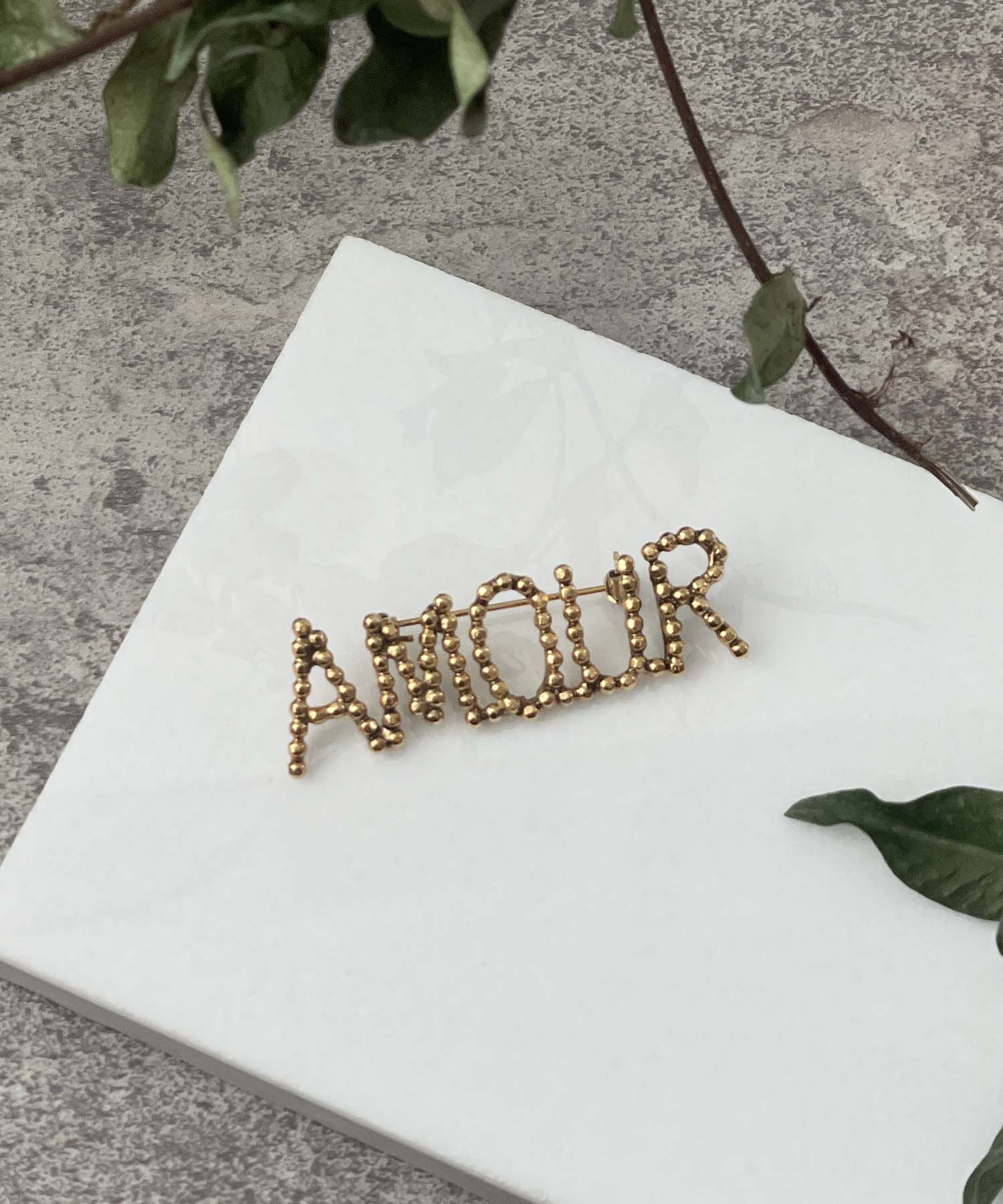 ＜ADER.bijoux＞CUTSTEEL amour brooch